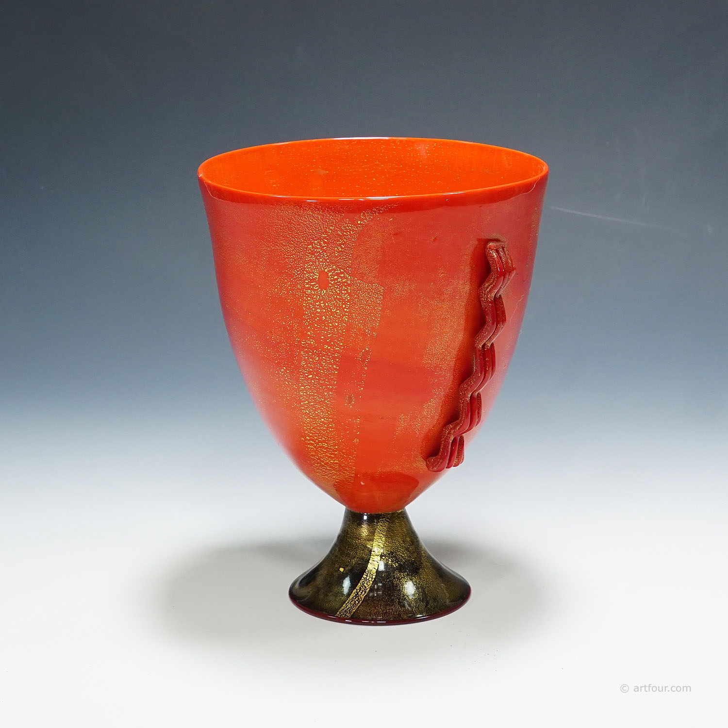 Rare Pasta Vitrea Vase by Napoleone Martinuzzi for Venini Murano ca. 1930s