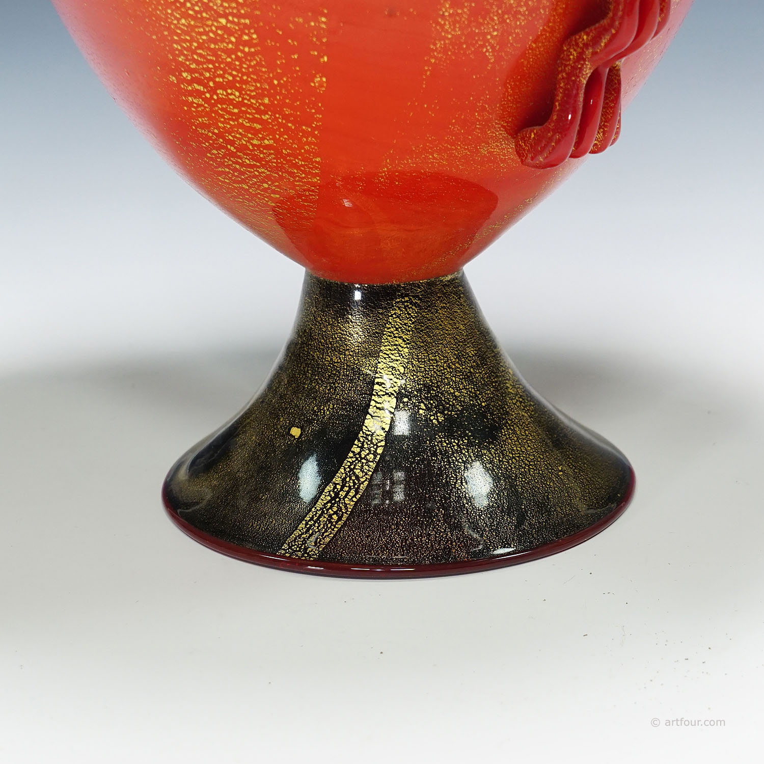 Rare Pasta Vitrea Vase by Napoleone Martinuzzi for Venini Murano ca. 1930s
