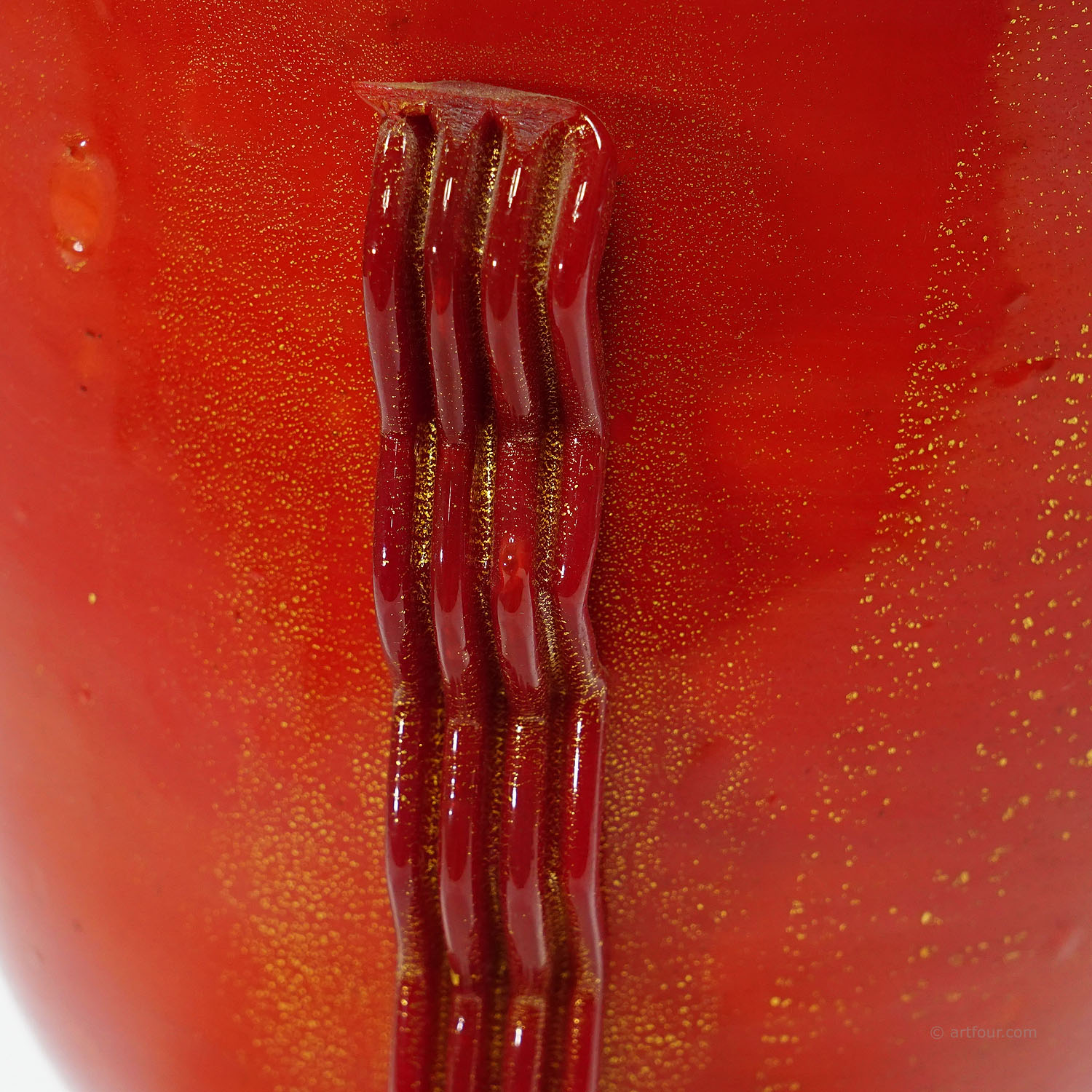 Rare Pasta Vitrea Vase by Napoleone Martinuzzi for Venini Murano ca. 1930s