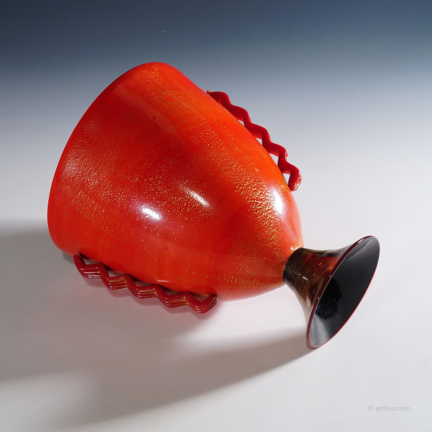 Rare Pasta Vitrea Vase by Napoleone Martinuzzi for Venini Murano ca. 1930s