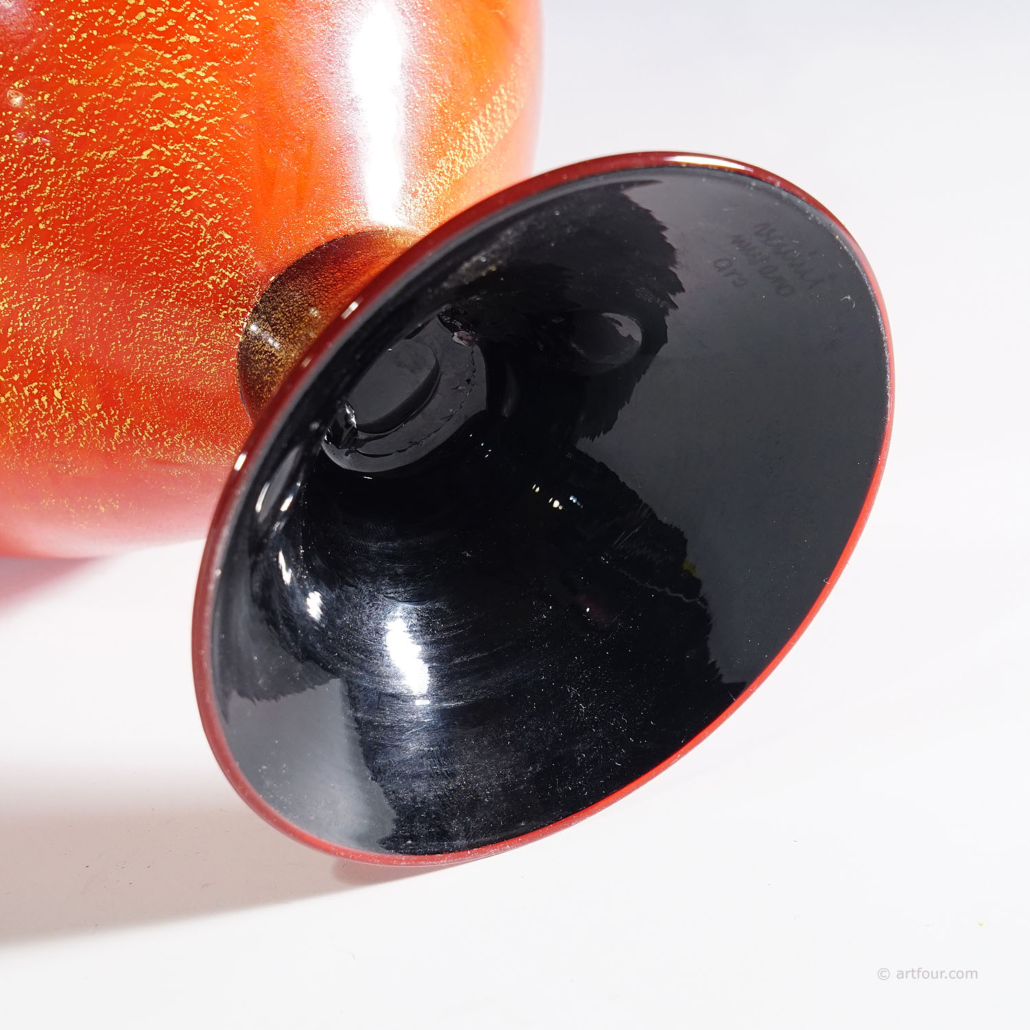 Rare Pasta Vitrea Vase by Napoleone Martinuzzi for Venini Murano ca. 1930s