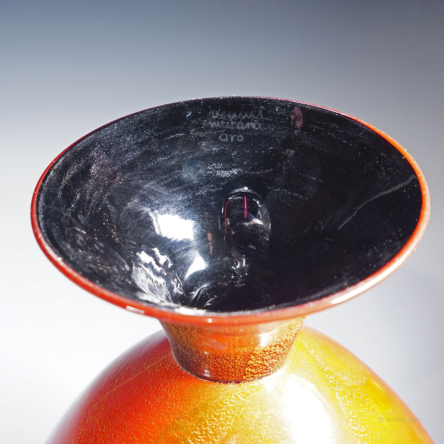 Rare Pasta Vitrea Vase by Napoleone Martinuzzi for Venini Murano ca. 1930s
