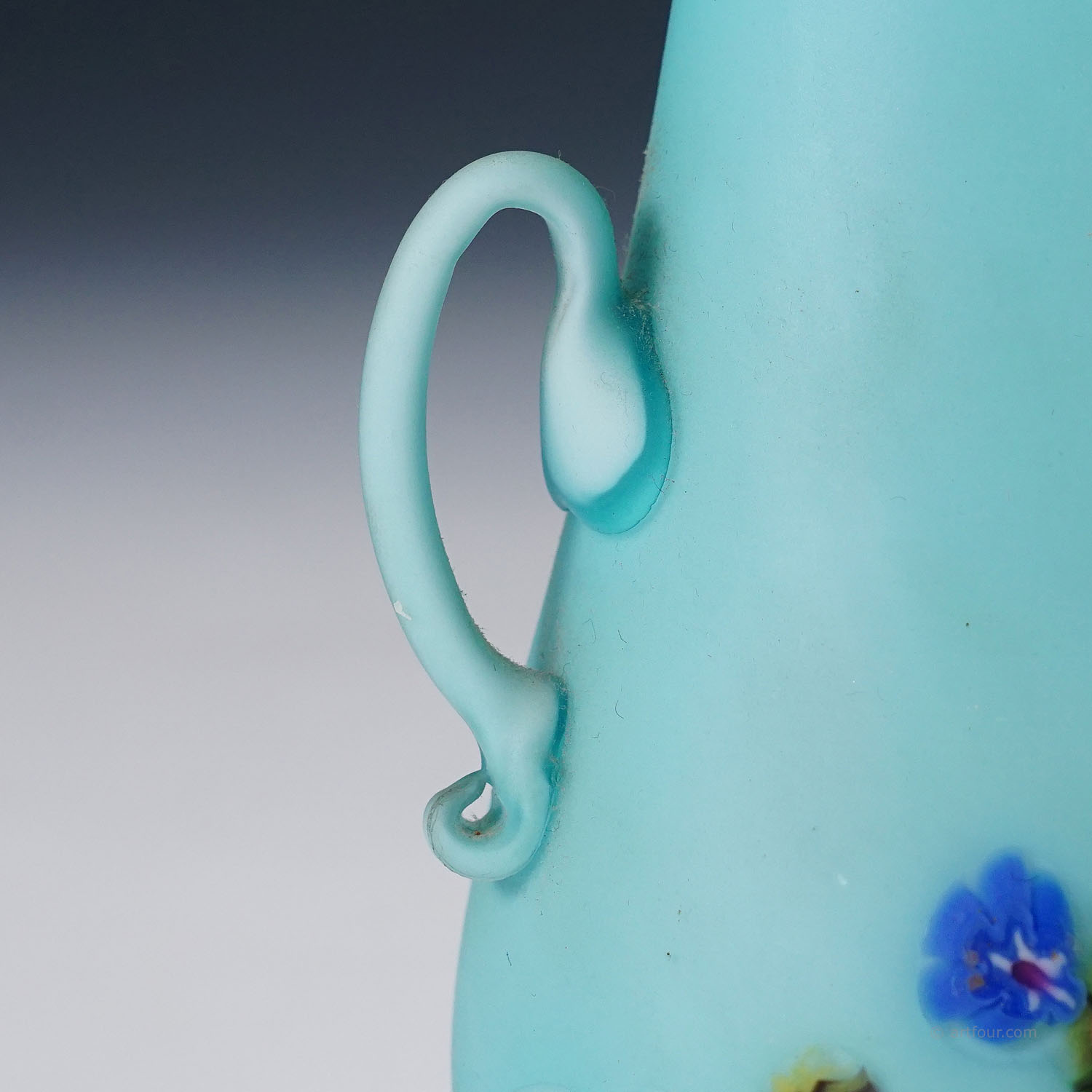 Rare Floreali Vase, Fratelli Toso Murano ca. 1920s