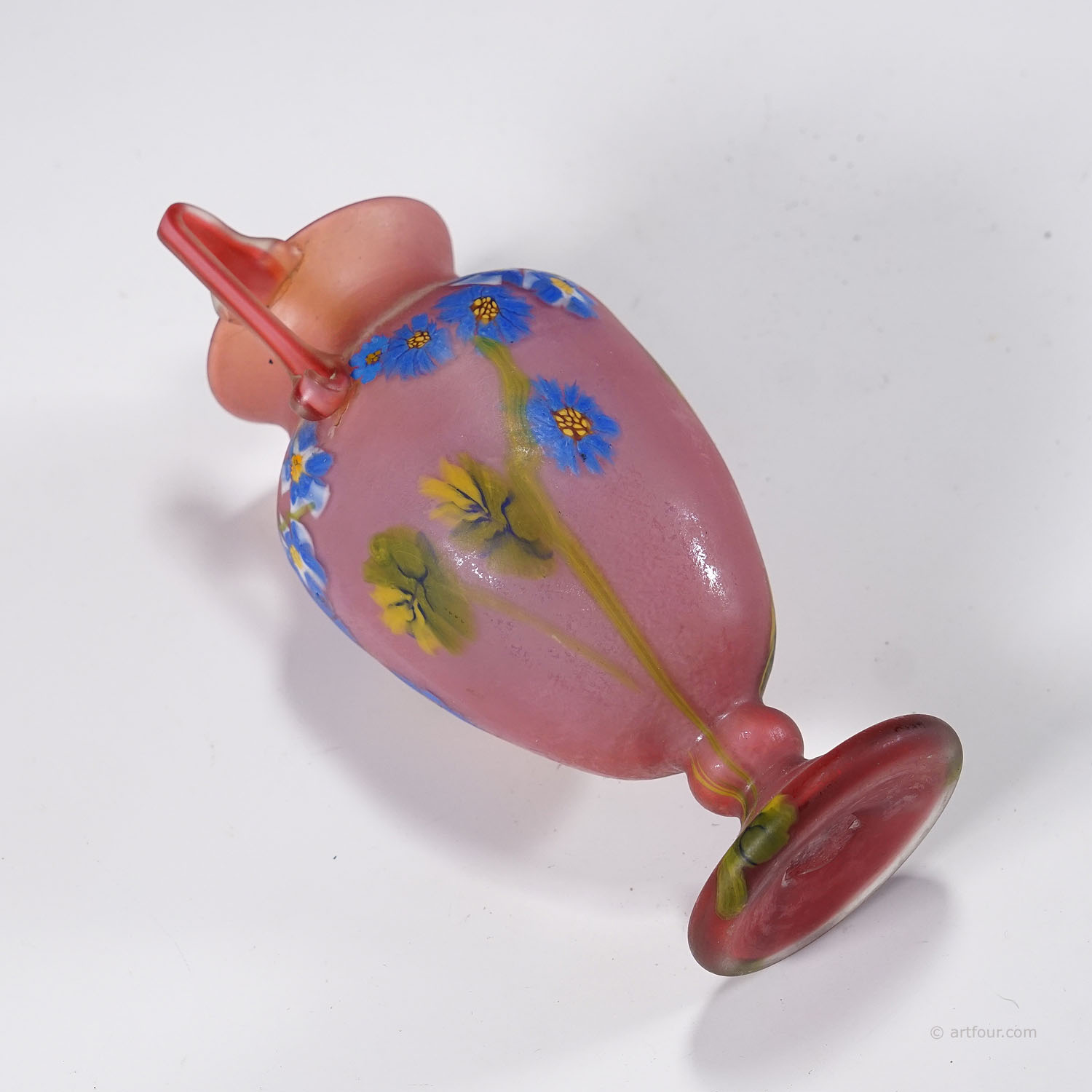Rare Floreali Vase, Fratelli Toso Murano ca. 1920s