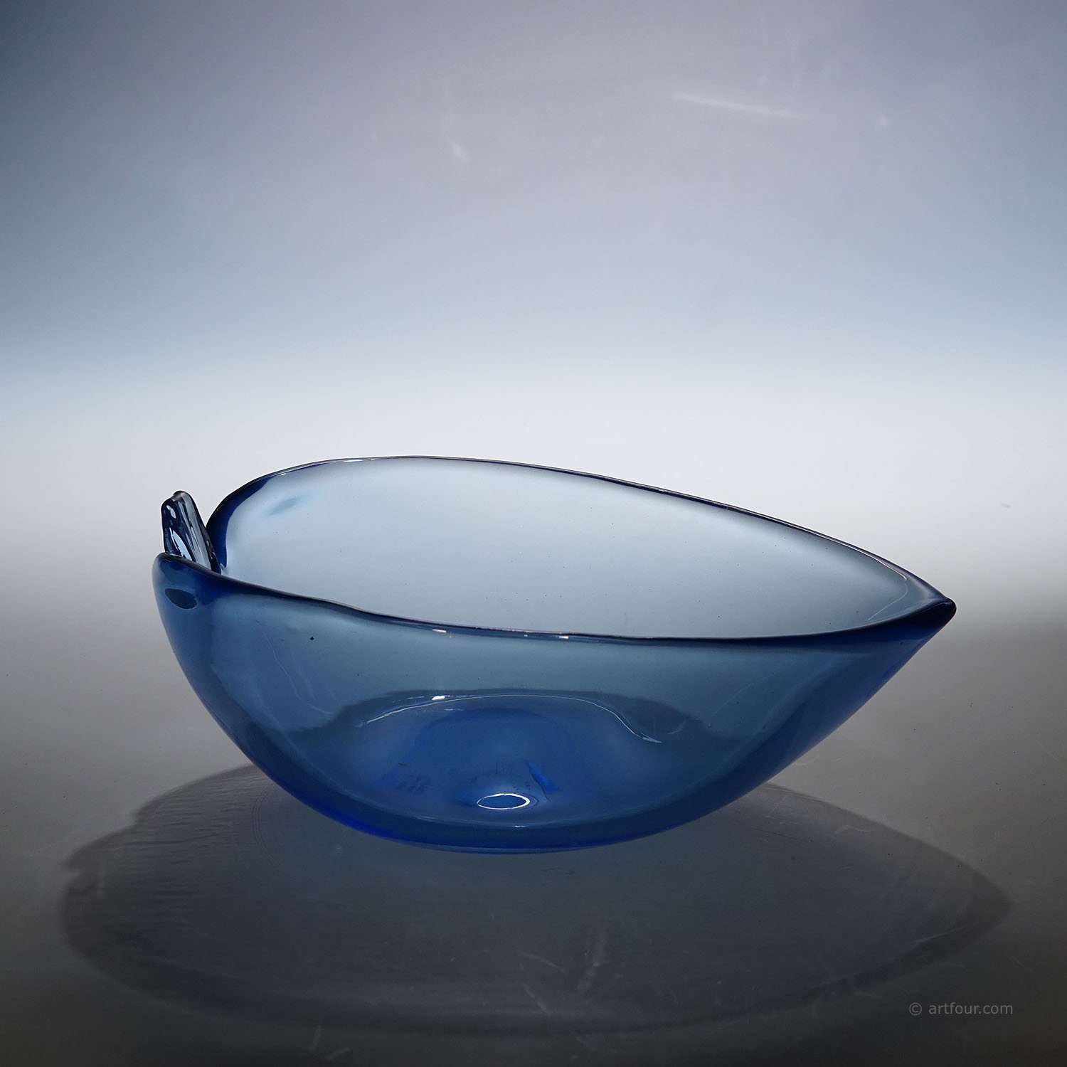 Rare Art Glass Bowl by Tyra Lundgren for Venini, Murano 1937