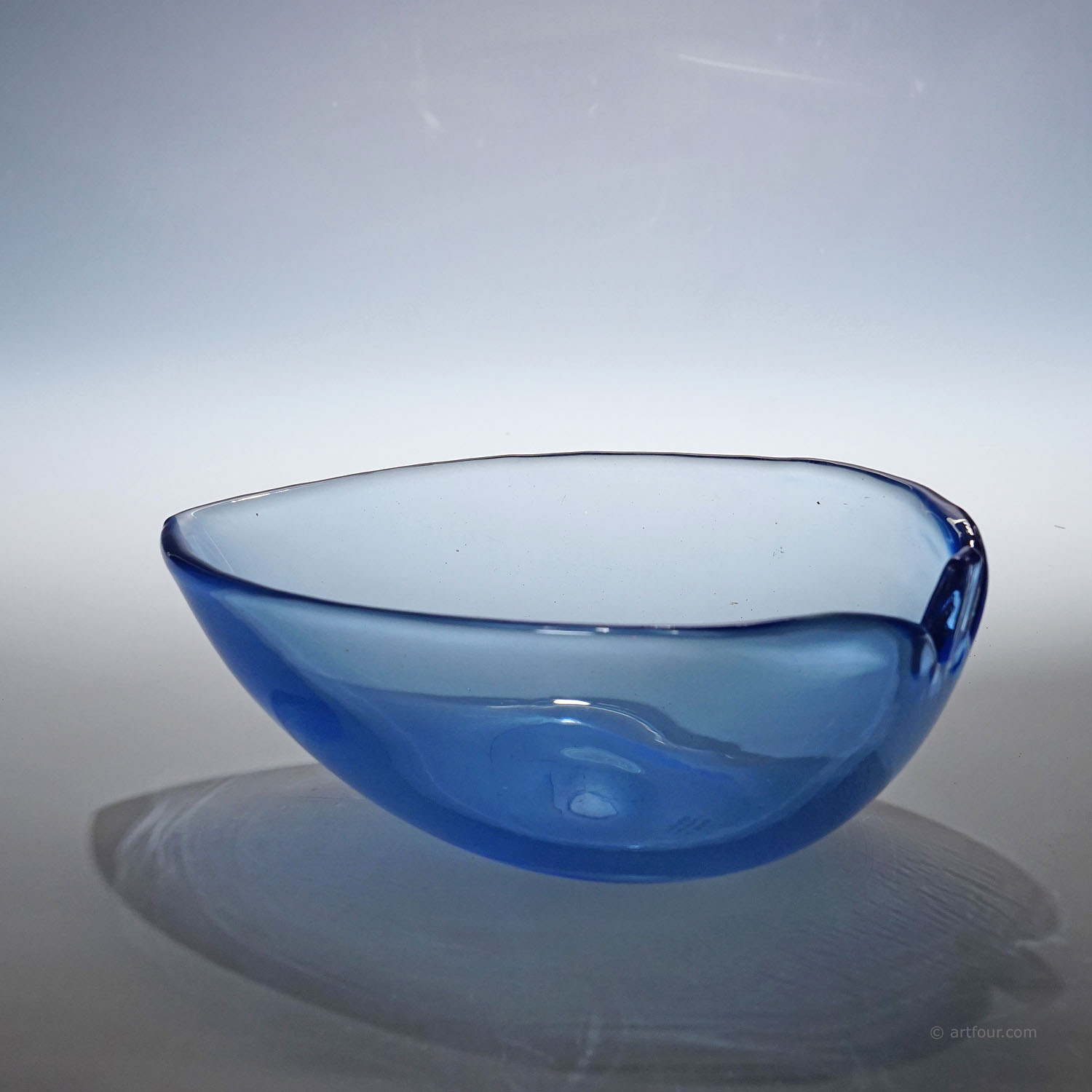 Rare Art Glass Bowl by Tyra Lundgren for Venini, Murano 1937