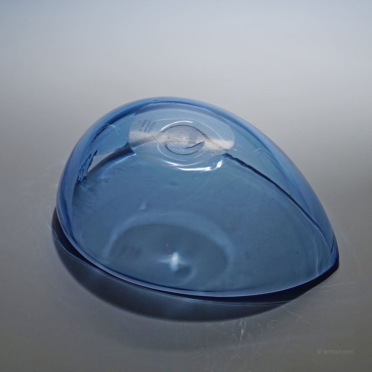Rare Art Glass Bowl by Tyra Lundgren for Venini, Murano 1937