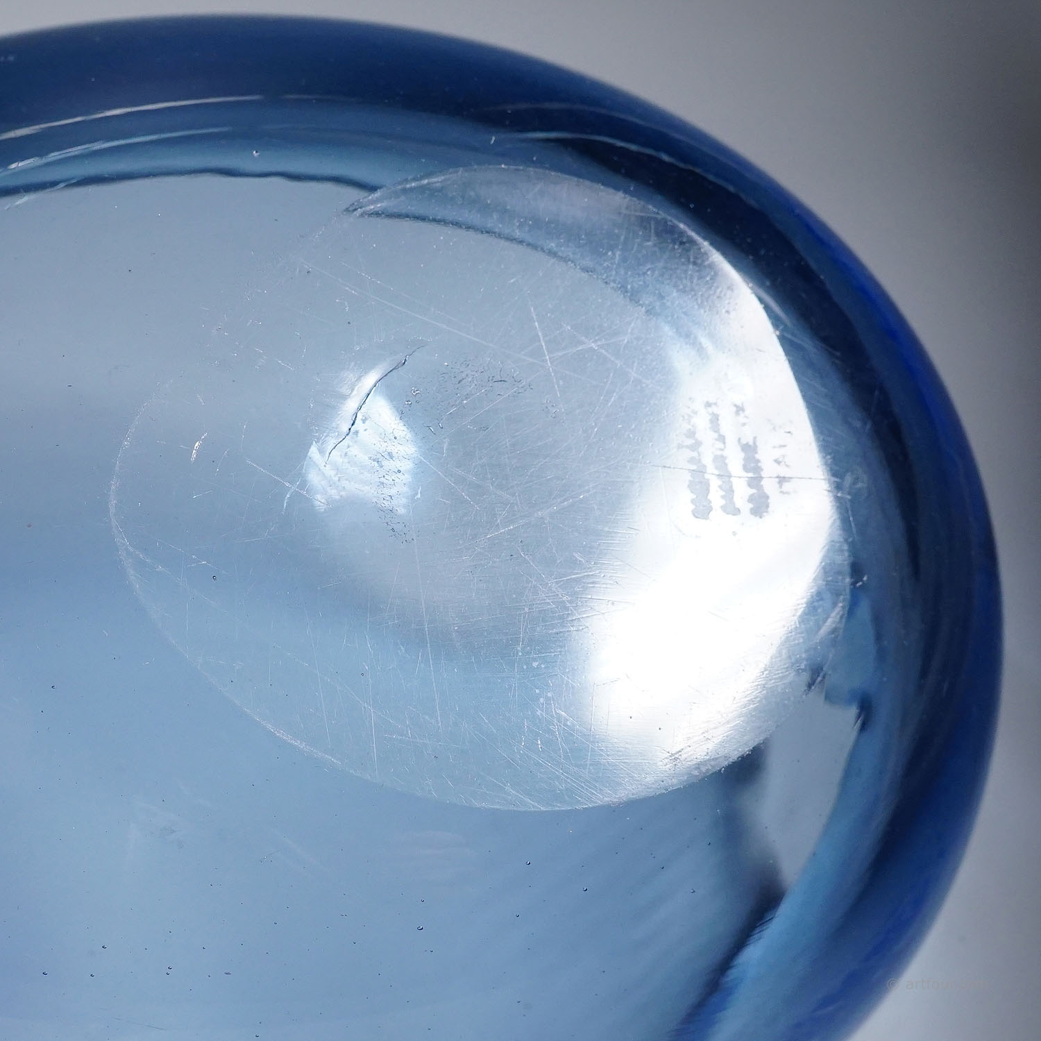 Rare Art Glass Bowl by Tyra Lundgren for Venini, Murano 1937