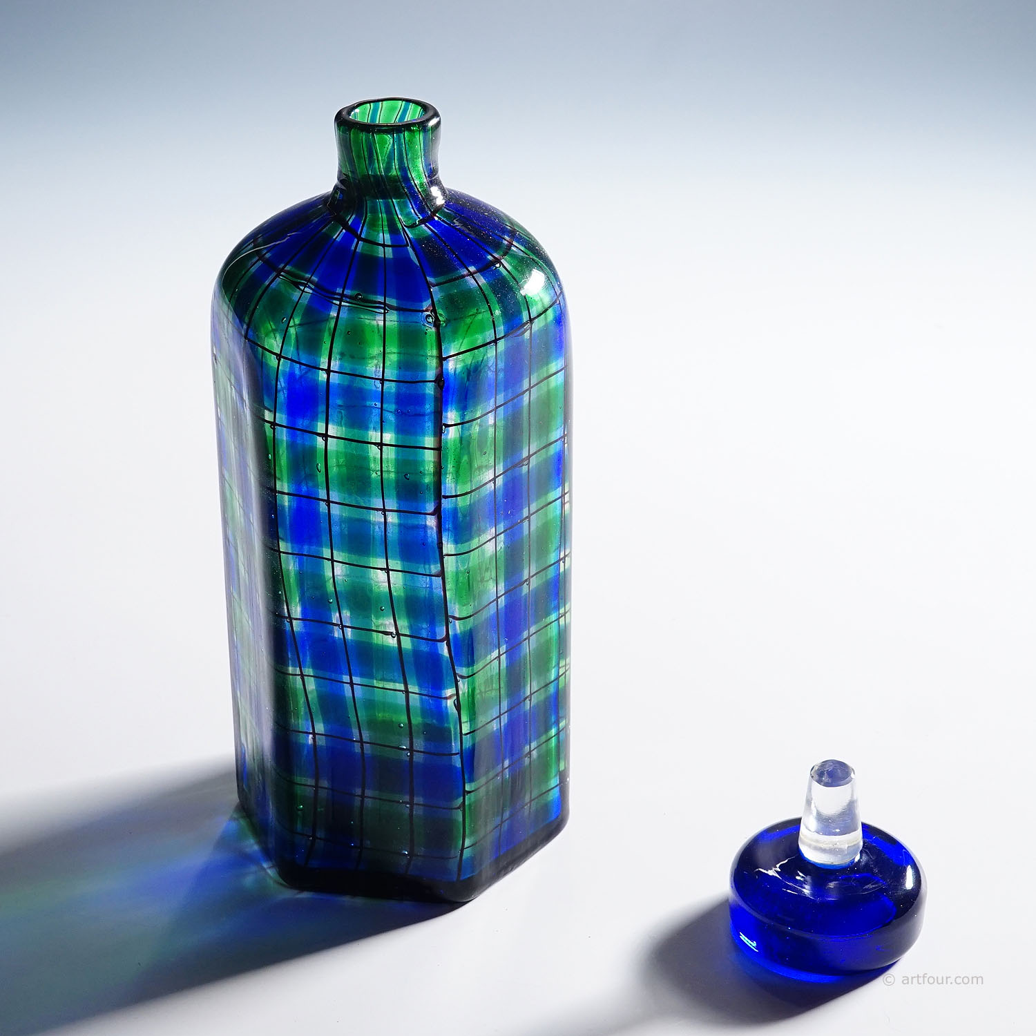 Vintage Barovier & Toso for Christian Dior Tartan Bottle