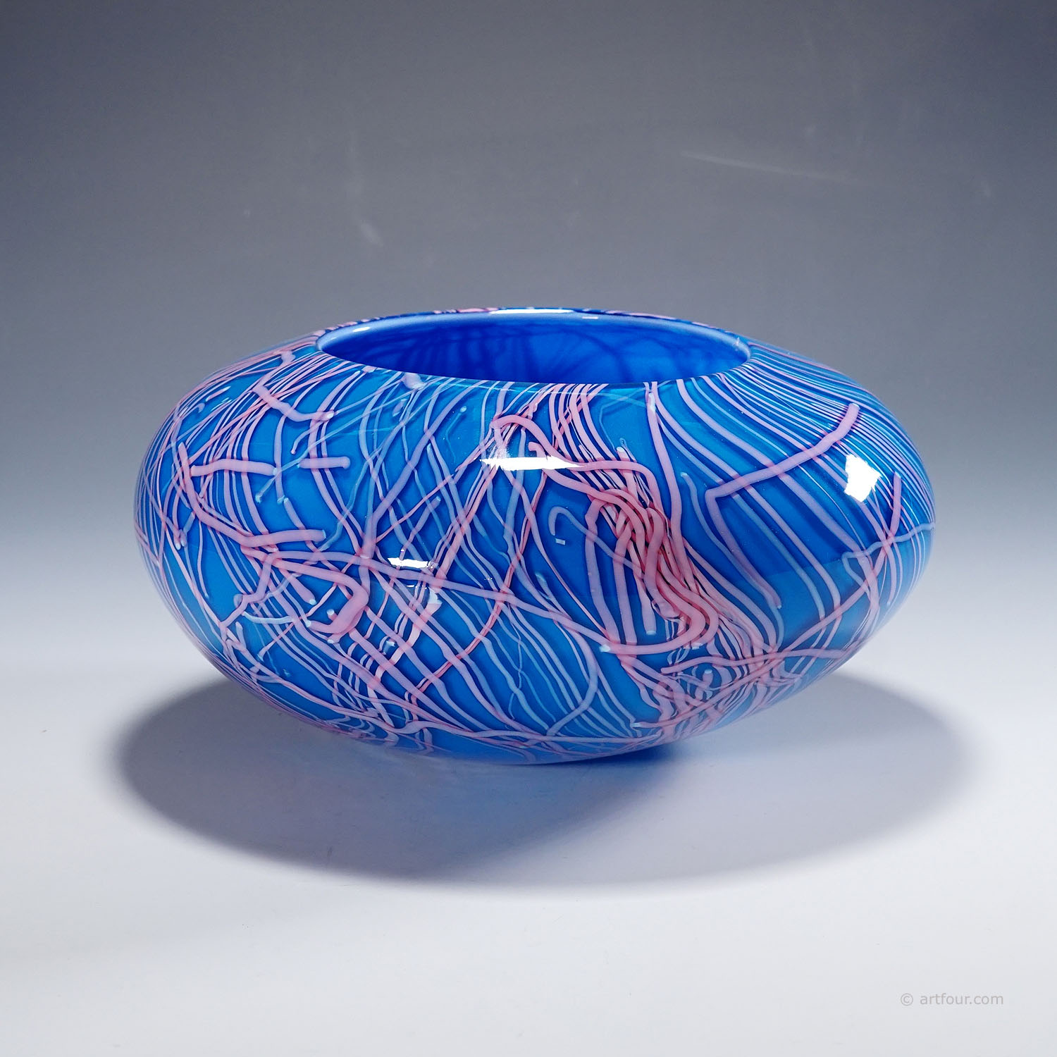 Toots Zynsky Vase 'Folto' for Venini, Murano 1985