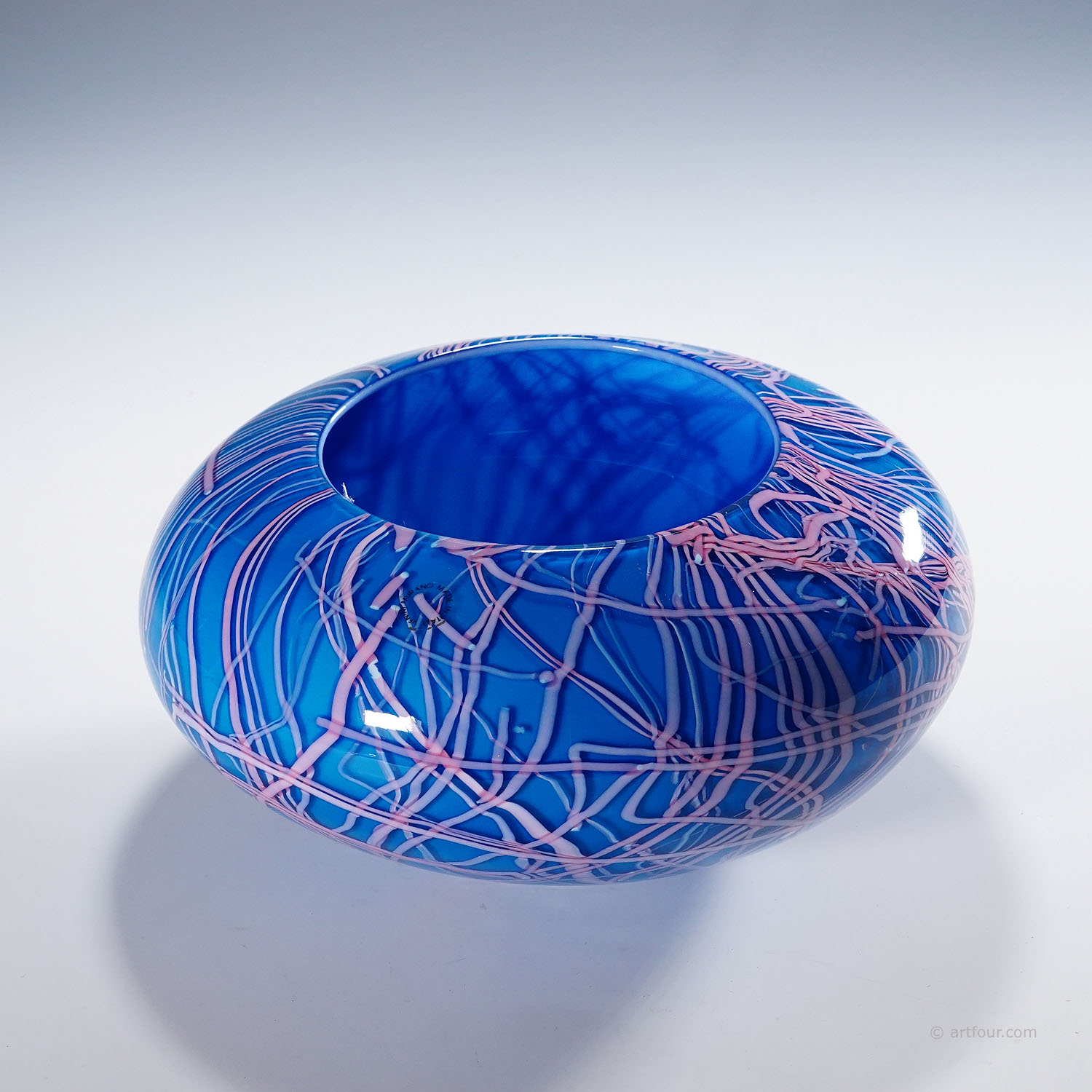 Toots Zynsky Vase 'Folto' for Venini, Murano 1985
