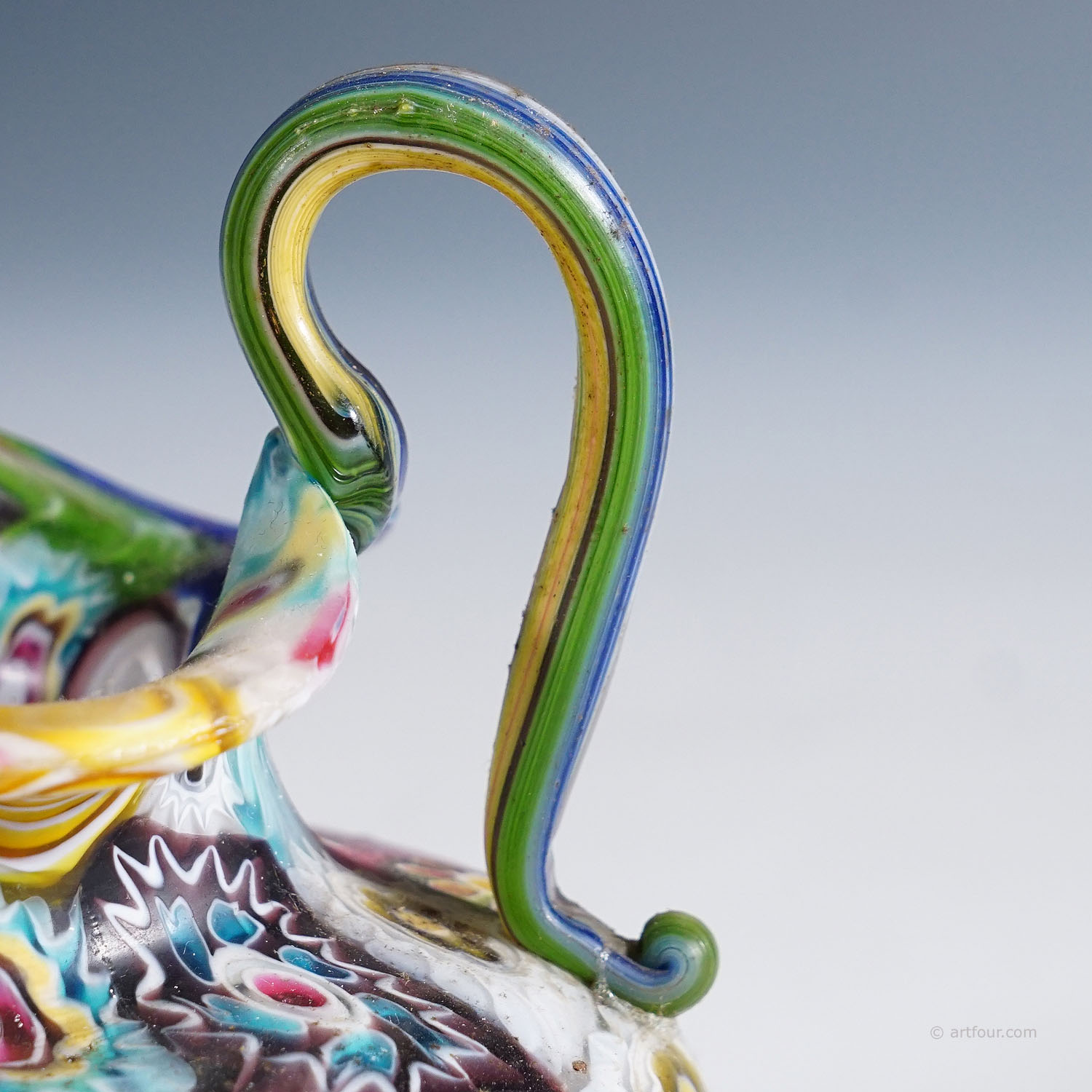 Multicolored Millefiori Vase, Fratelli Toso Murano ca. 1920s