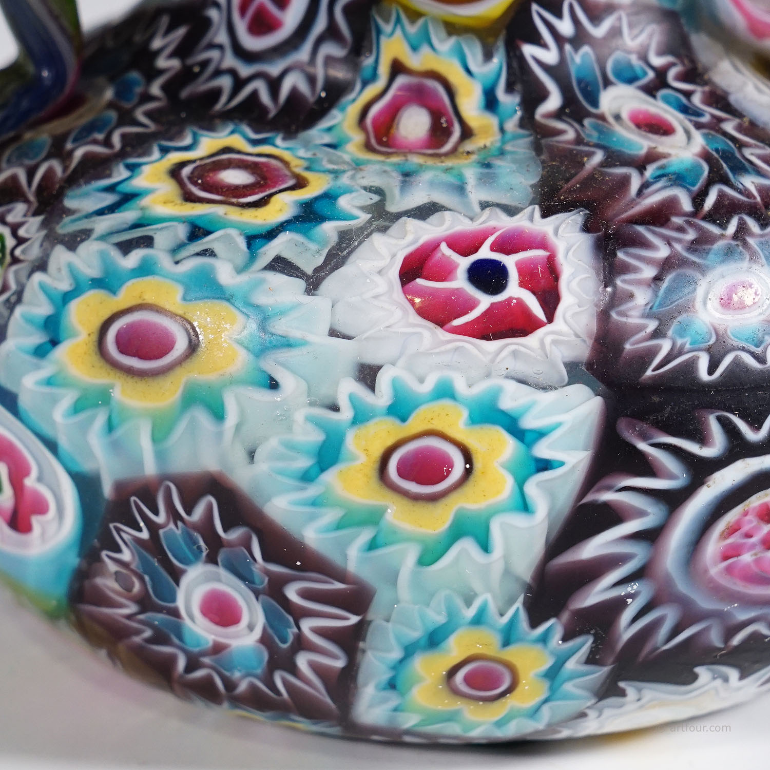 Multicolored Millefiori Vase, Fratelli Toso Murano ca. 1920s