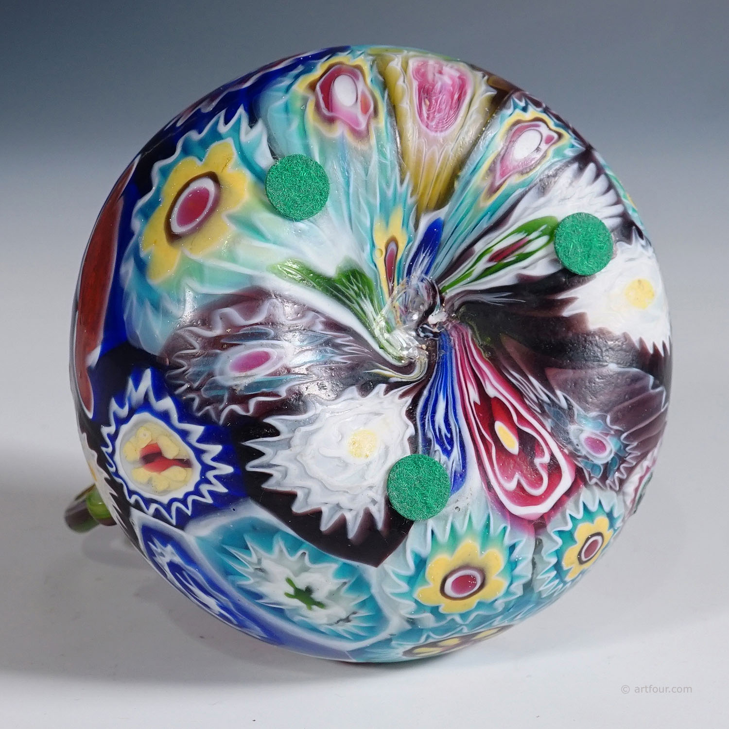 Multicolored Millefiori Vase, Fratelli Toso Murano ca. 1920s