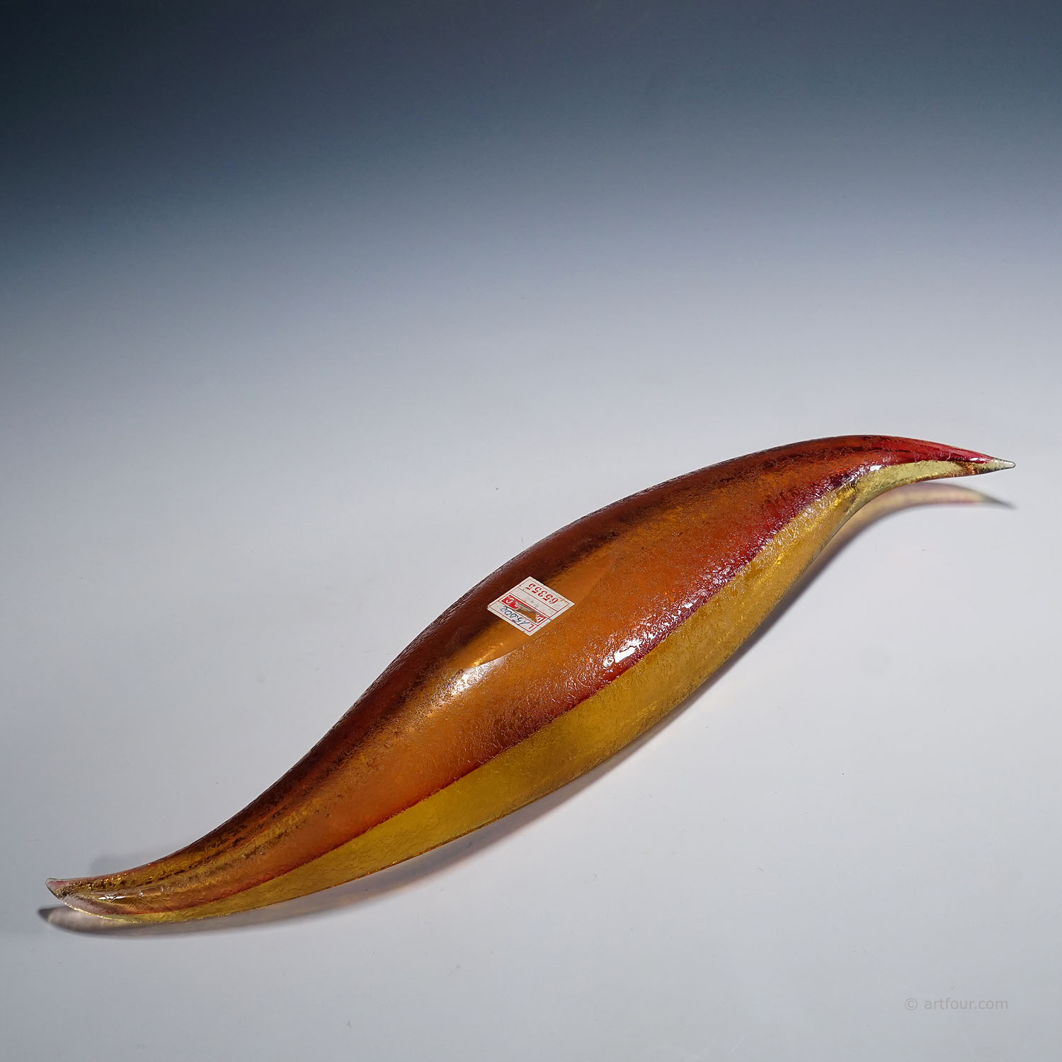 Vintage Art Glass Bowl by Flavio Poli for Seguso Vetri D'Arte 1950s