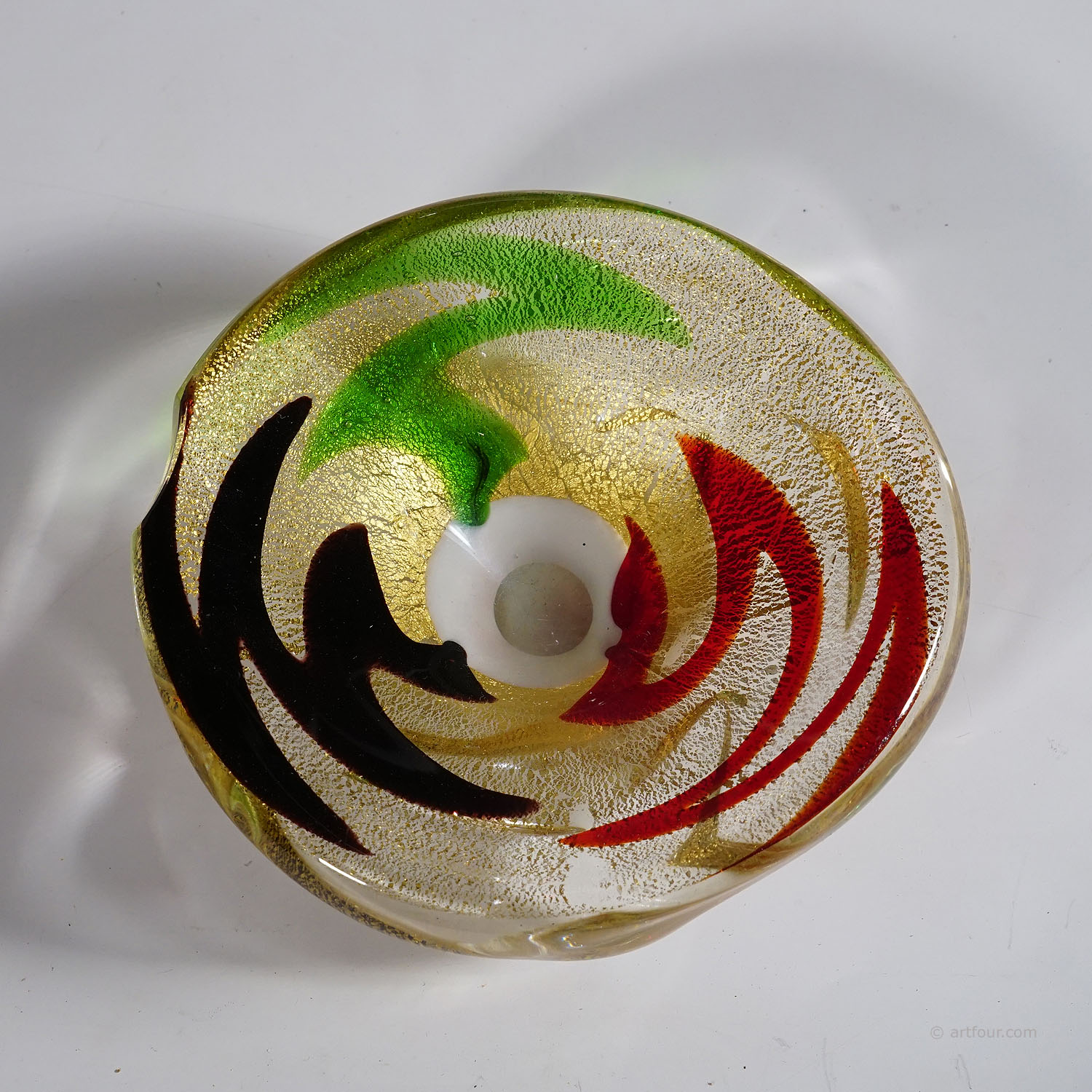 Vintage Murano Glass Bowl by A.Ve.M. attr. 1950s