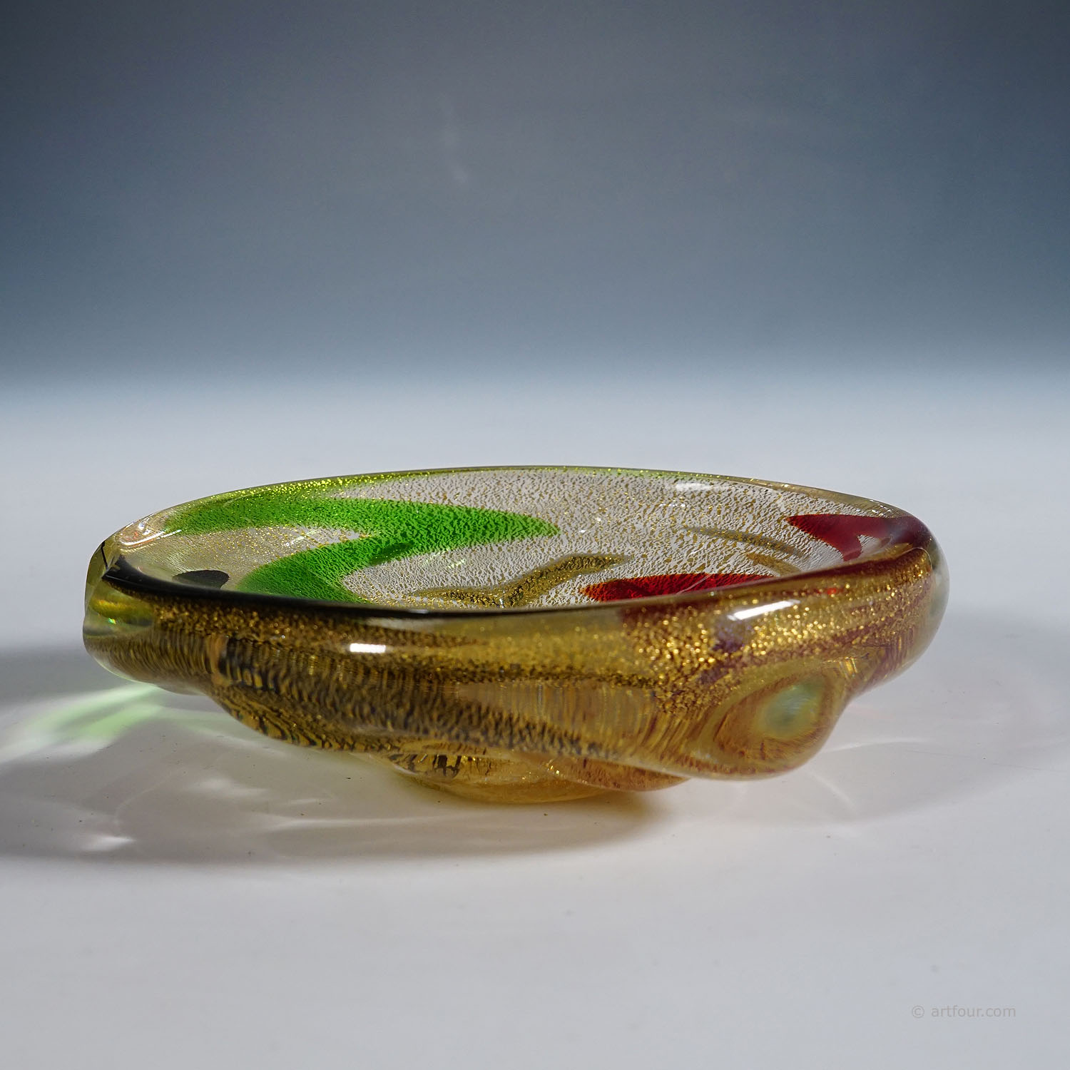 Vintage Murano Glass Bowl by A.Ve.M. attr. 1950s