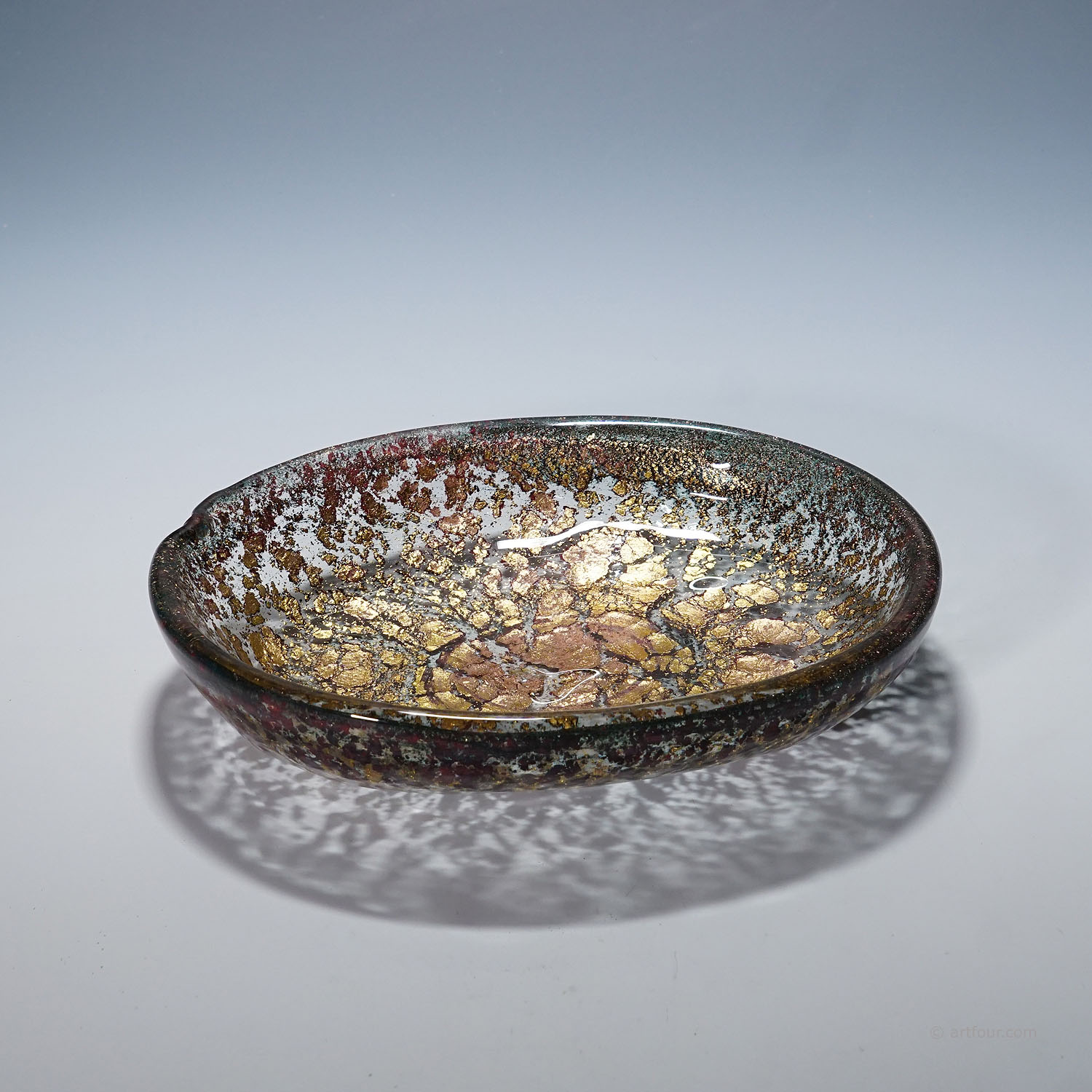 Vintage Ercole Barovier - Barovier & Toso Popora Oro Bowl