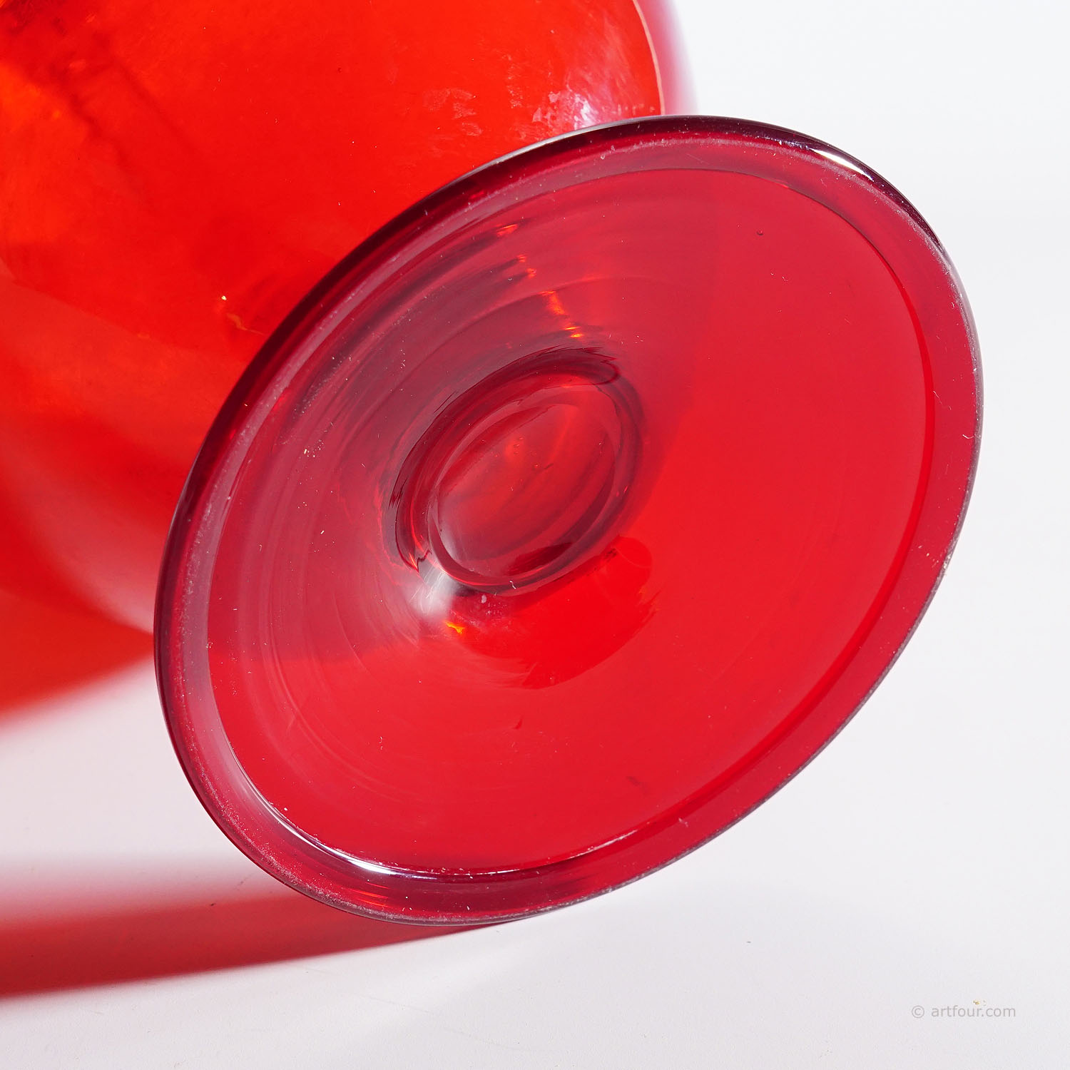 Vetro Soffiato Glass Jug Tiziano, Venini Murano ca. 1950s