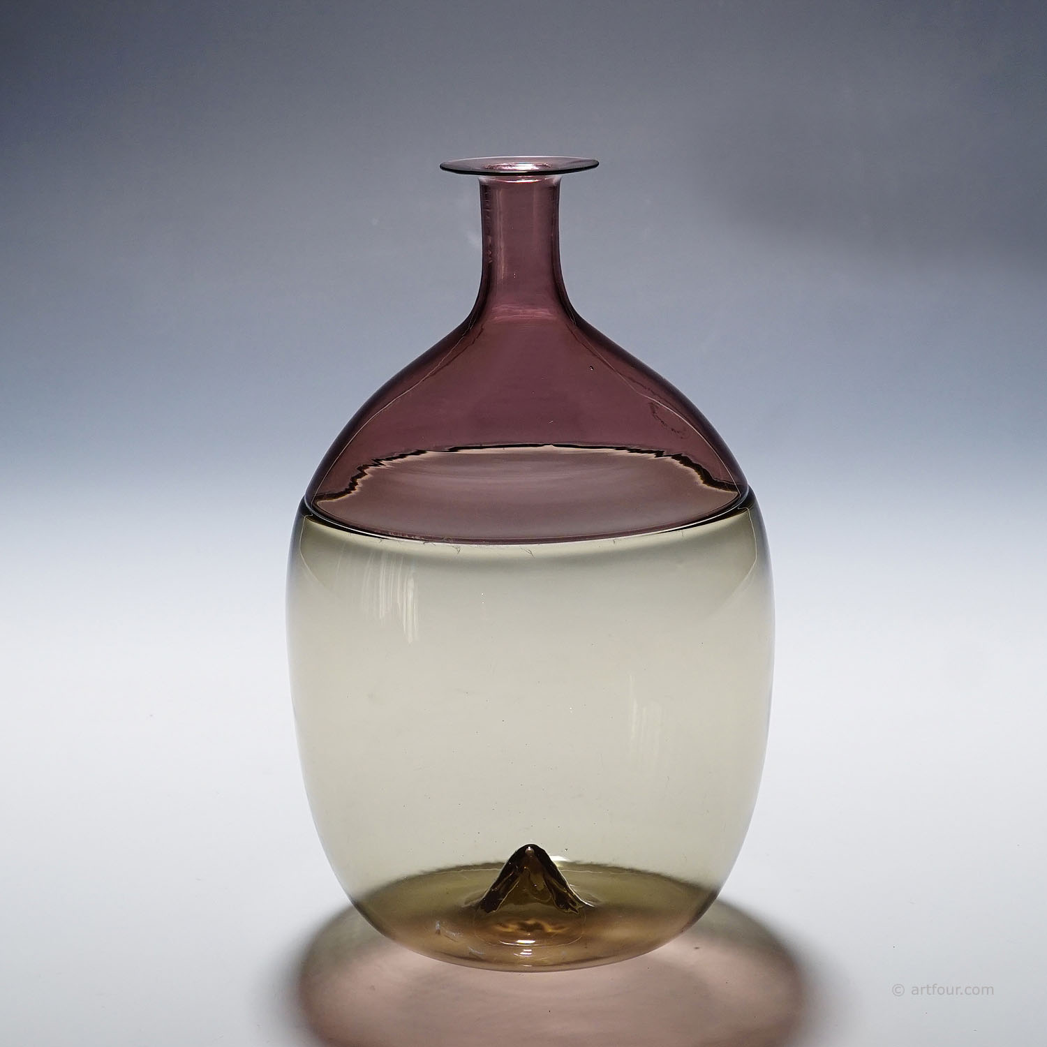 Art Glass Vase 'Bolle' by Tapio Wirkkala for Venini, Murano 1966