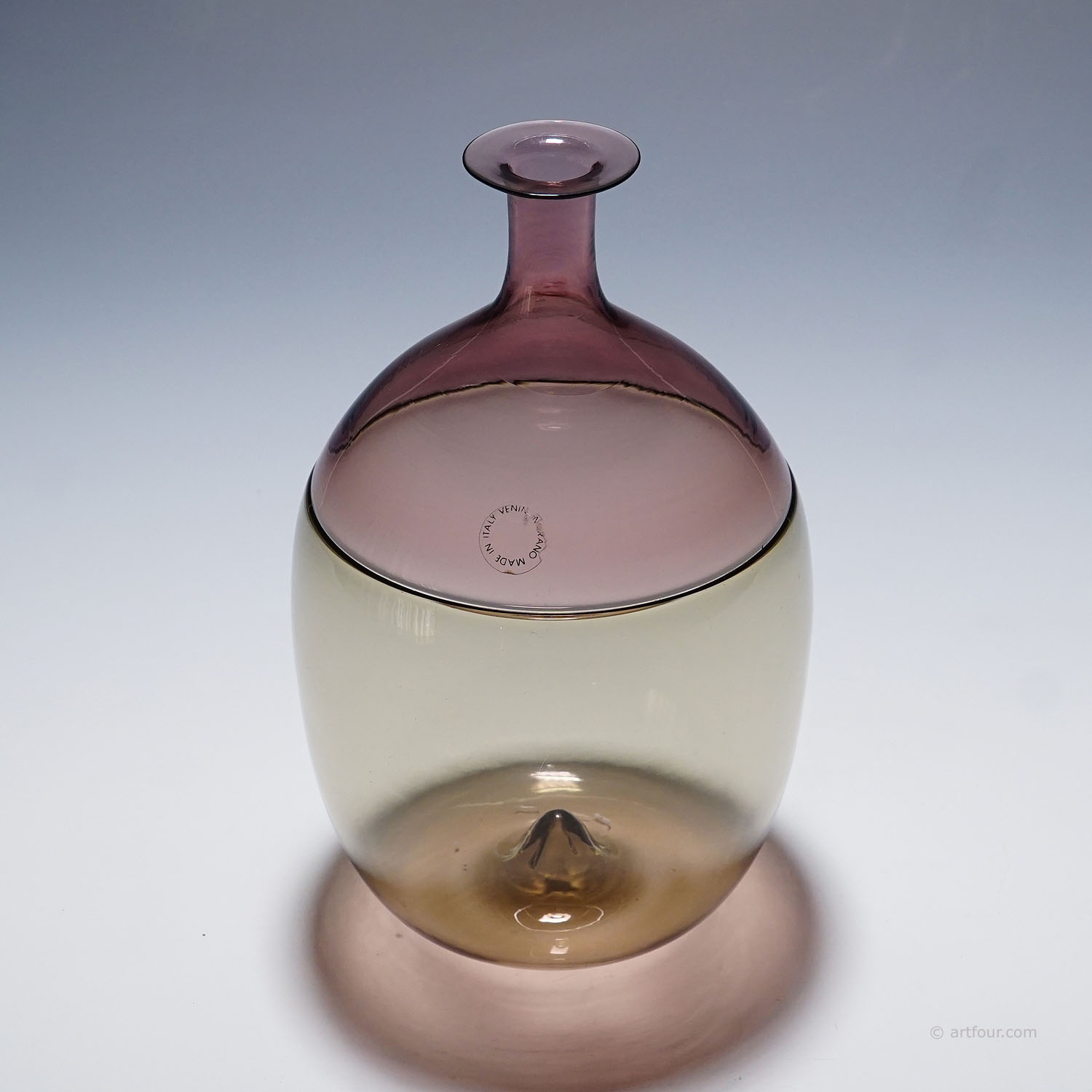 Art Glass Vase 'Bolle' by Tapio Wirkkala for Venini, Murano 1966