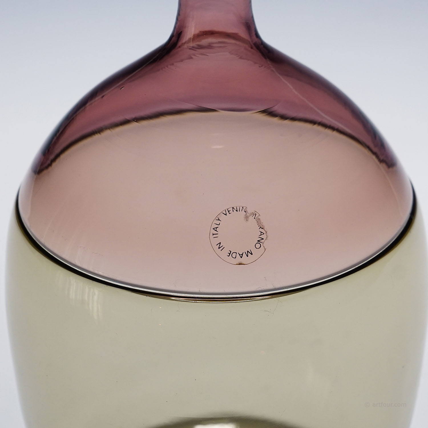 Art Glass Vase 'Bolle' by Tapio Wirkkala for Venini, Murano 1966
