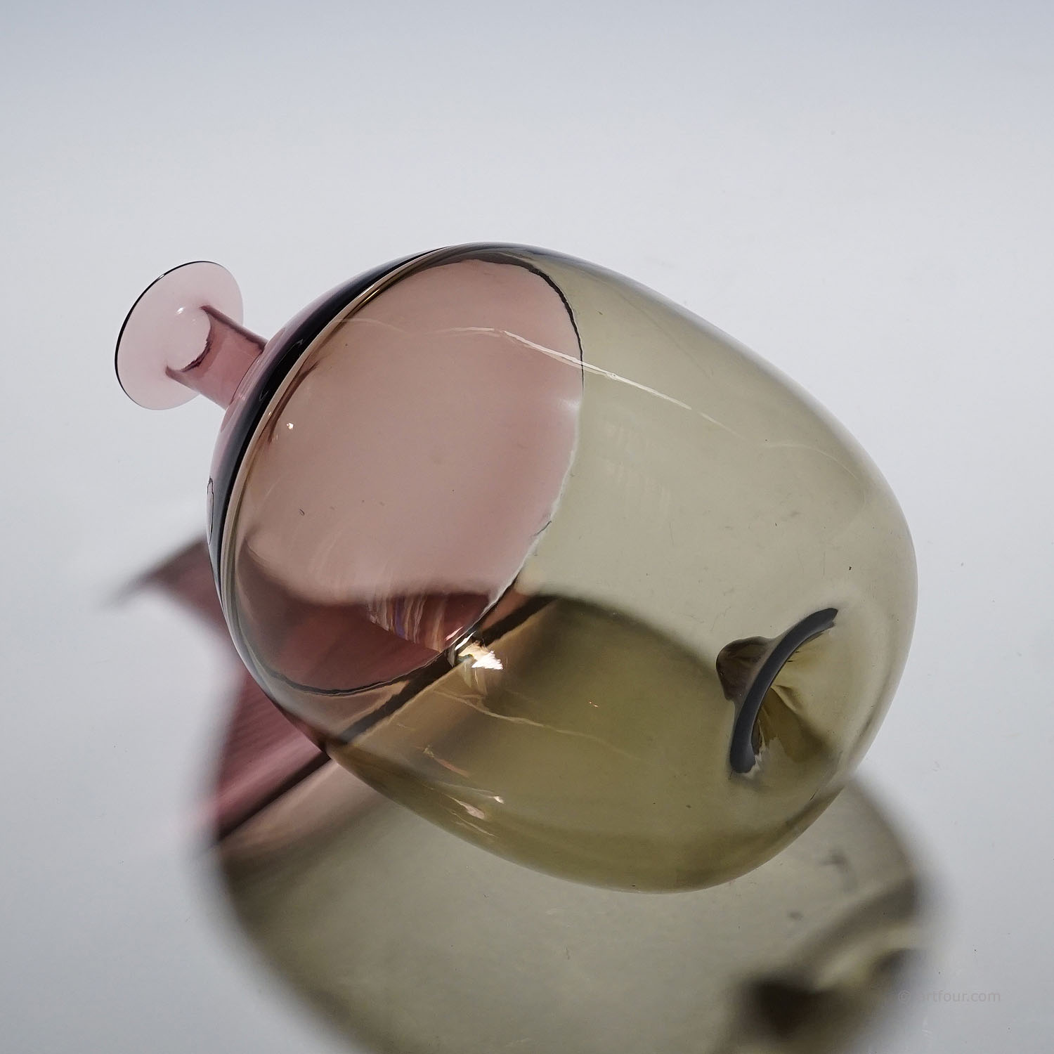 Art Glass Vase 'Bolle' by Tapio Wirkkala for Venini, Murano 1966
