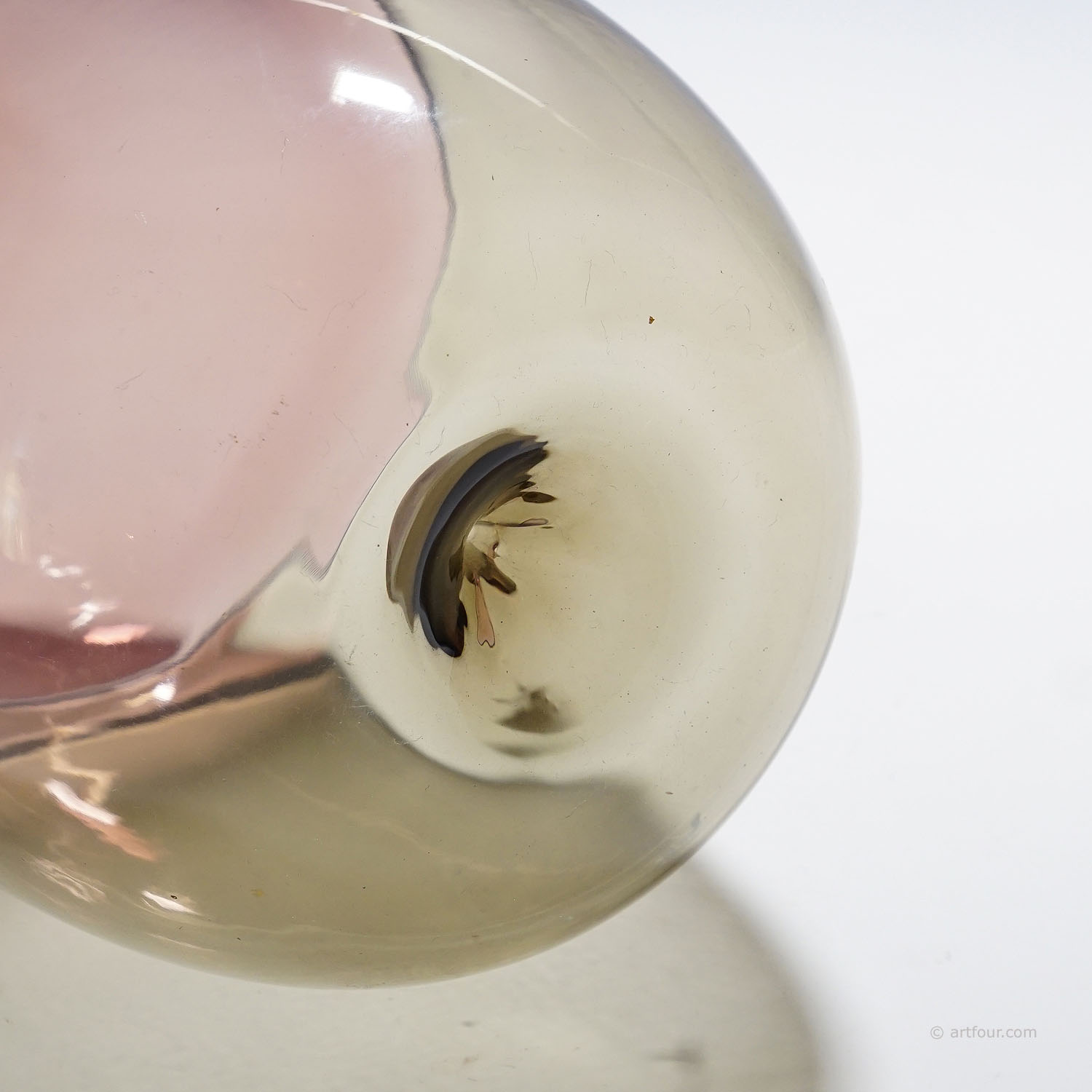 Art Glass Vase 'Bolle' by Tapio Wirkkala for Venini, Murano 1966