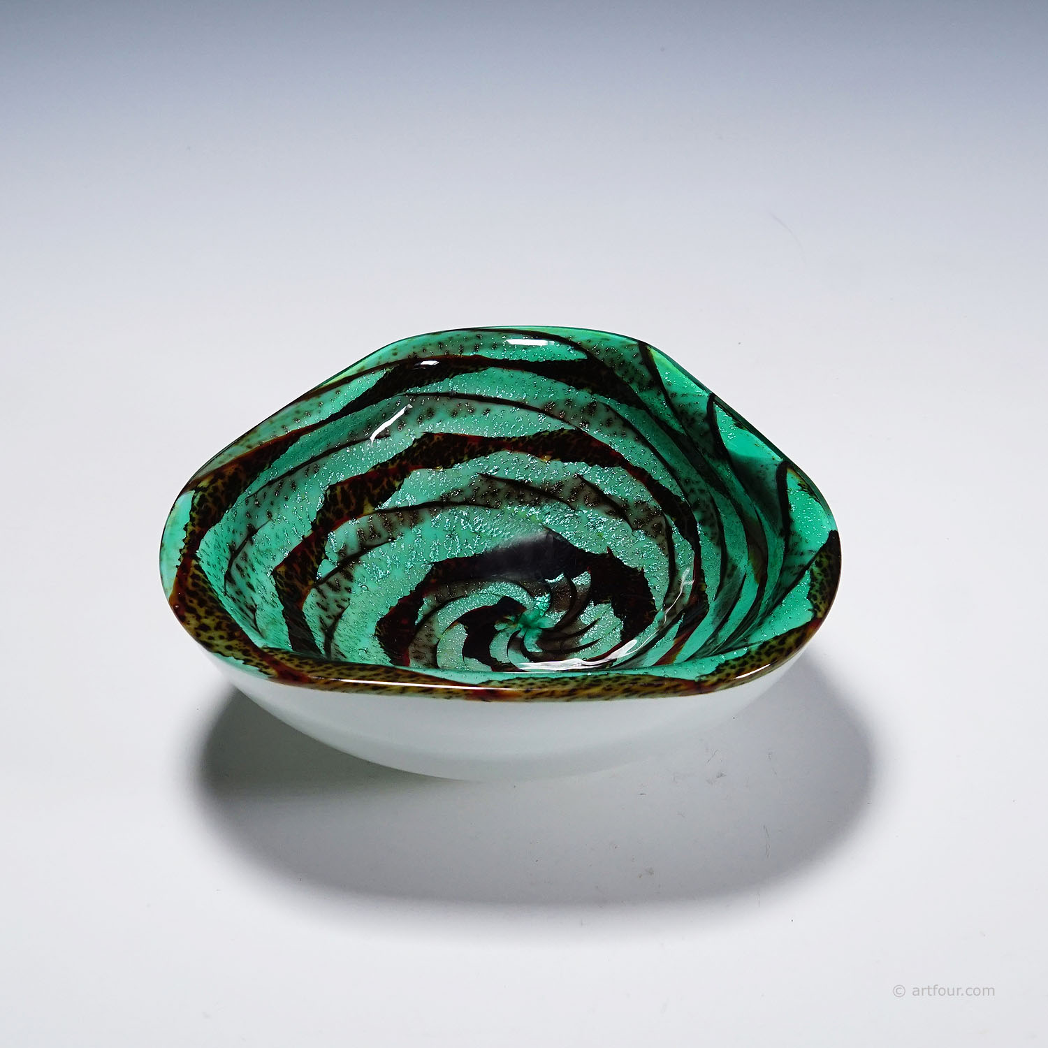 Alfredo Barbini attr. Murano Glass Bowl, Venice 1960s