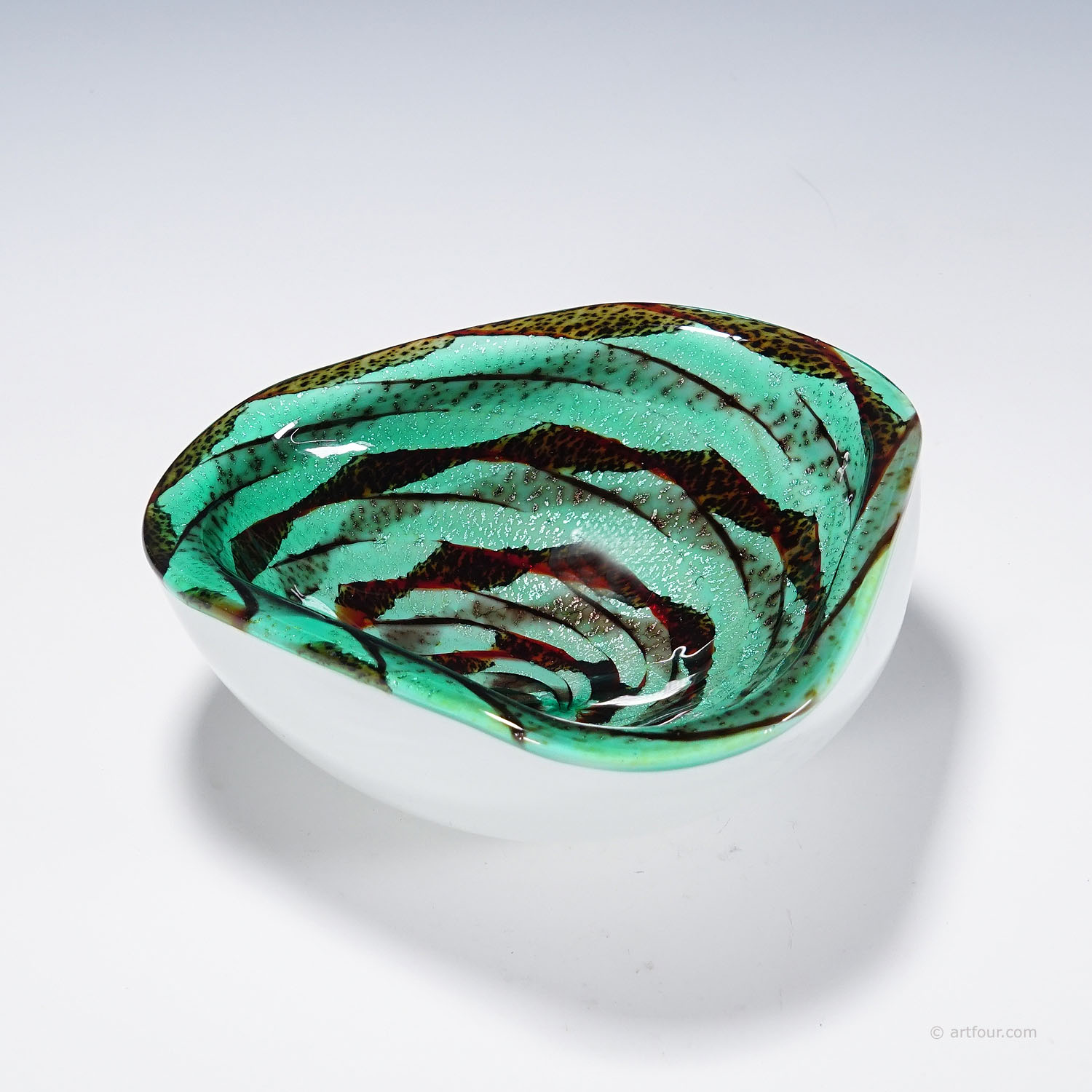 Alfredo Barbini attr. Murano Glass Bowl, Venice 1960s