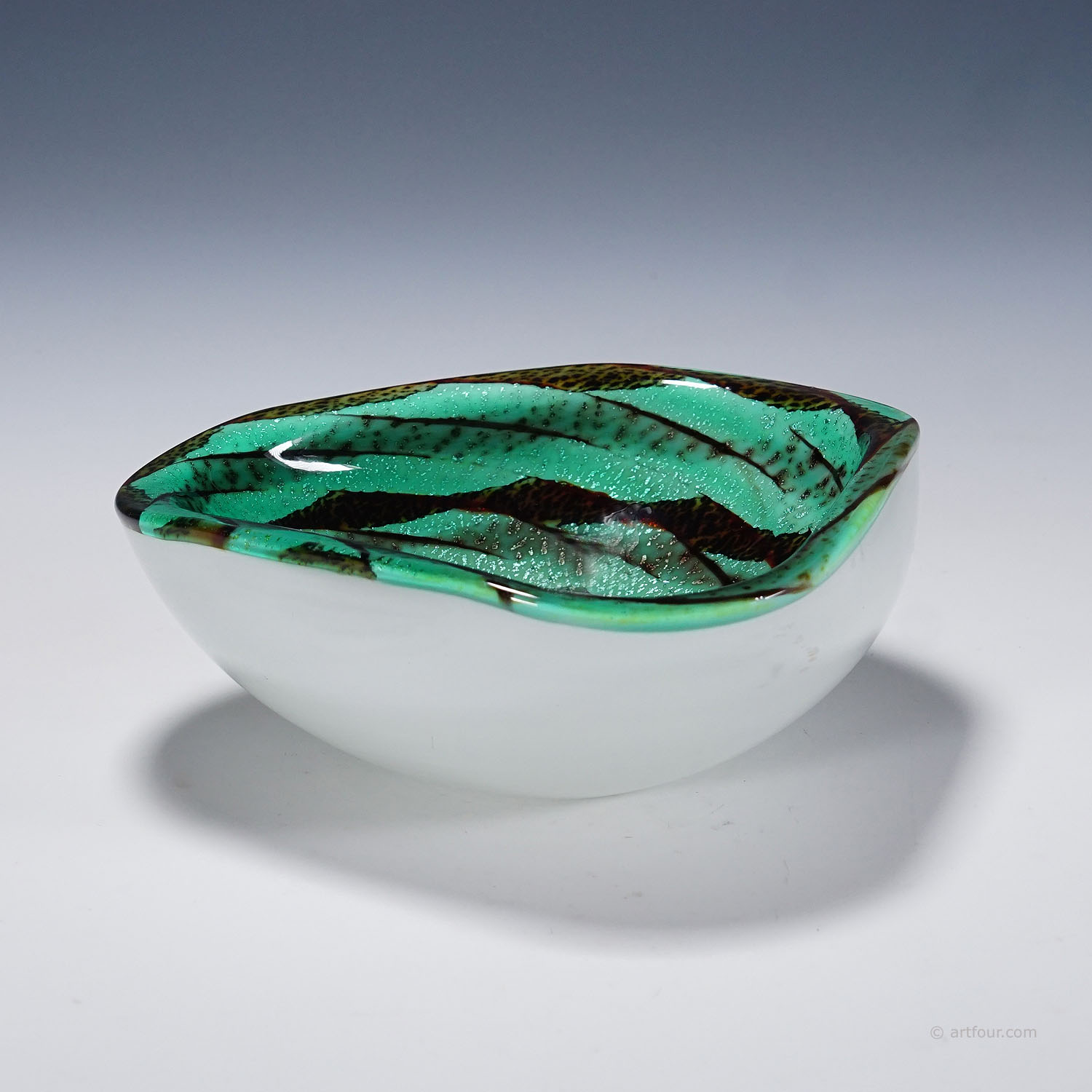 Alfredo Barbini attr. Murano Glass Bowl, Venice 1960s