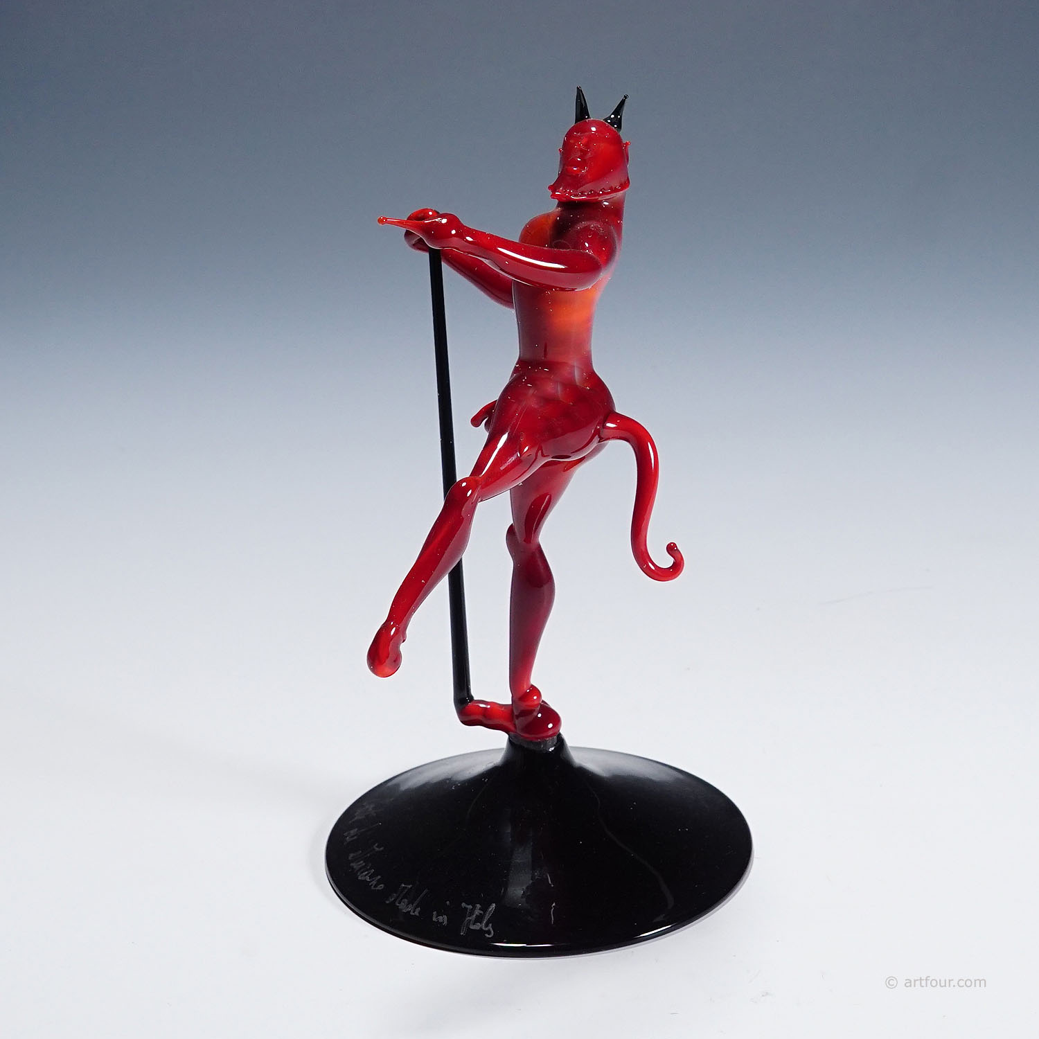 Vintage dancing devil sculpture Murano, Venice
