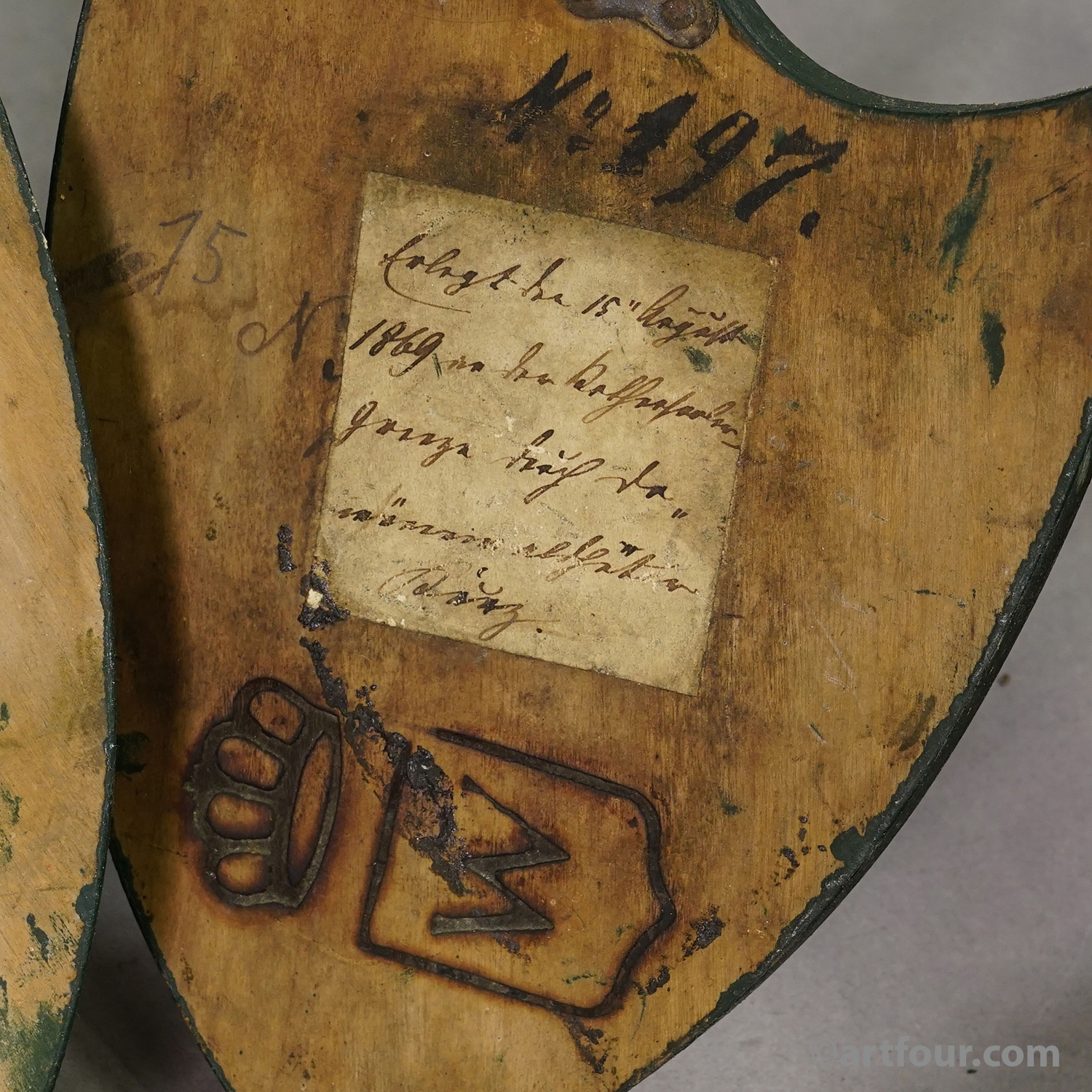 Set of Six Roe Deer Trophies on Wooden Plaques Salem Germany ca.1860