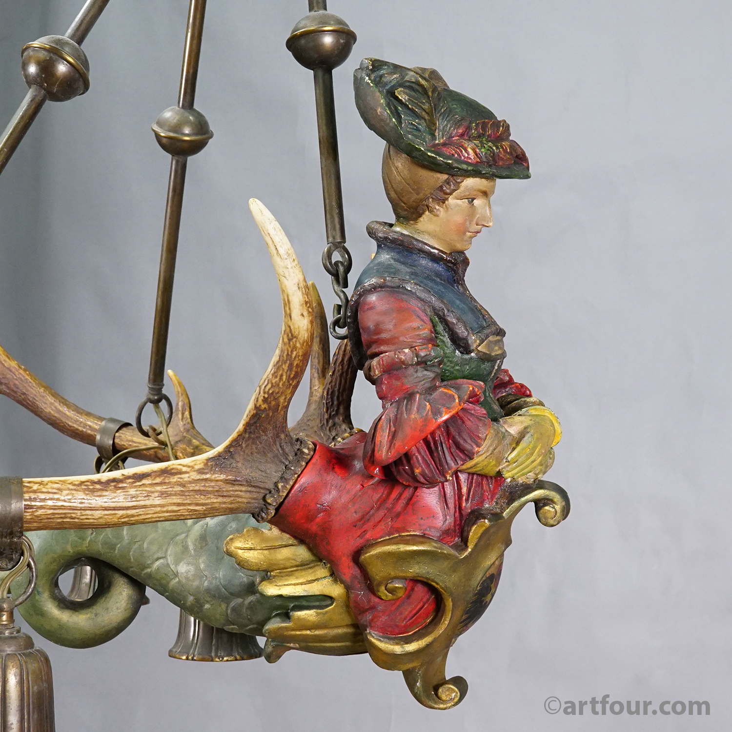 Antique Lusterweibchen of a Patrician Lady, Germany 1900