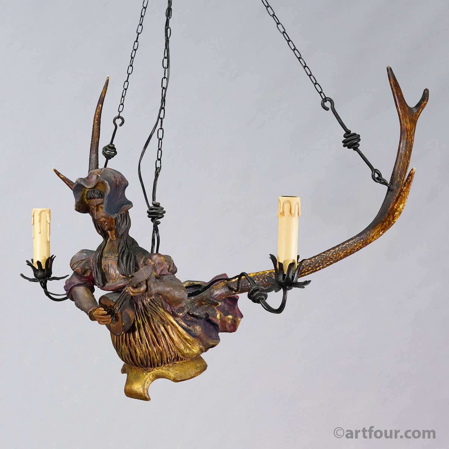 Antique Lusterweibchen Muenchner Kindl, Germany 1900