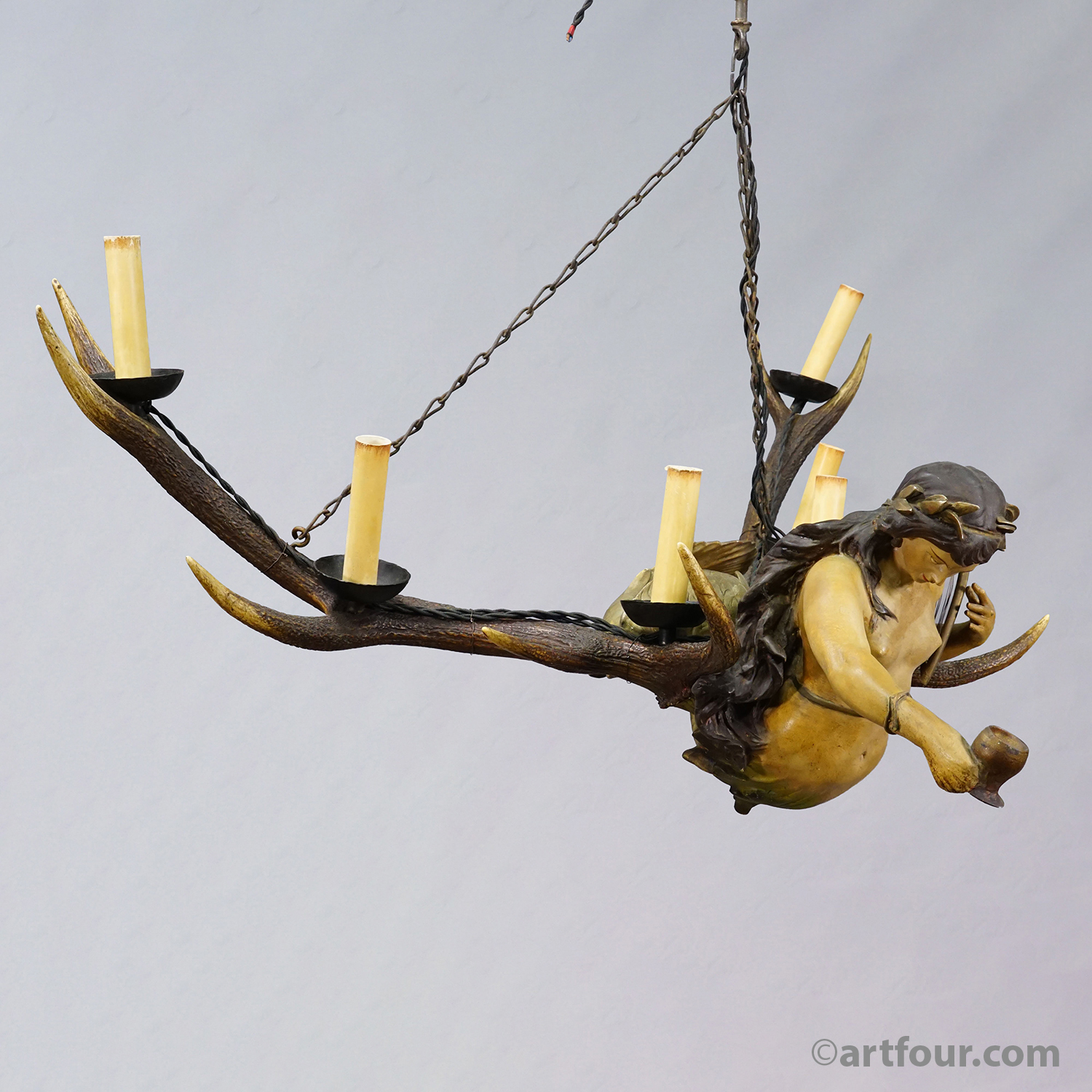 Antique Lusterweibchen of a Mermaid ca. 1900
