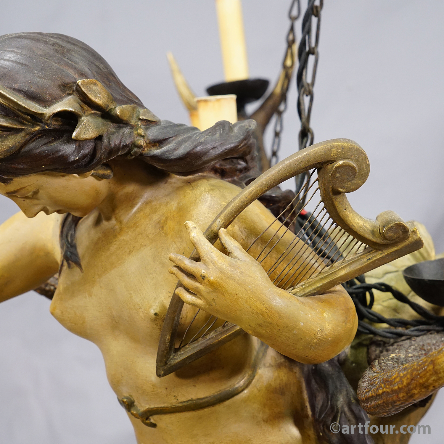Antique Lusterweibchen of a Mermaid ca. 1900