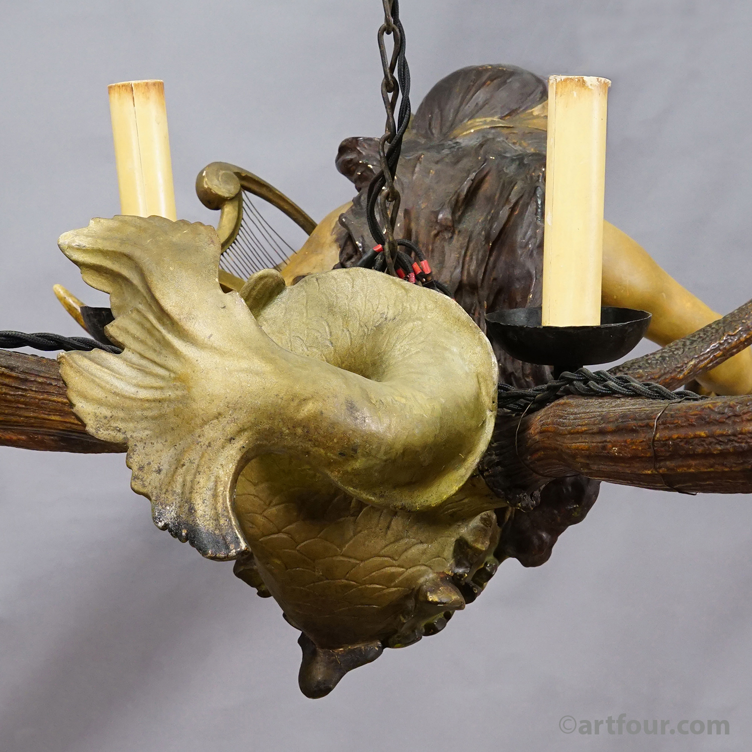 Antique Lusterweibchen of a Mermaid ca. 1900
