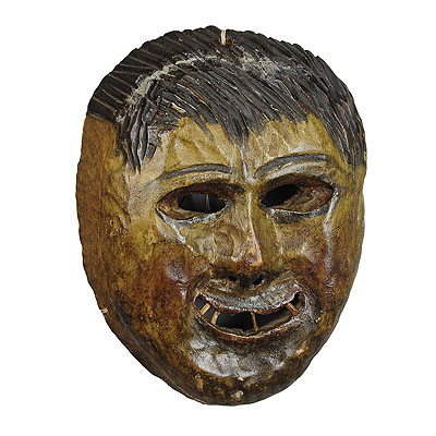 Folksy Hand Carved Tyrolian Carnival Fasnet Mask.