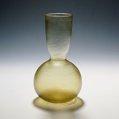 image of Carlo Scarpa 'Battuto' Art Glass Vase for Venini ca. 1940