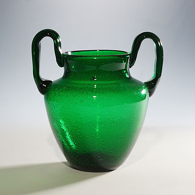 Art Glass Vase of the Antiqua Series, Max Verboeket for Leerdam 1960s.