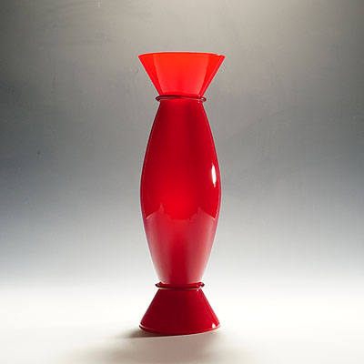 Vintage Acco Vase by Alessandro Mendini for Venini, Murano 1997.