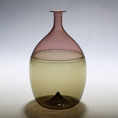 Venini Art Glass Vase 'Bolle ' by Tapio Wirkkala for Venini, Murano 1966.