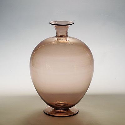 Vetro Soffiato 'Caravaggio' Glass Vase by Vittorio Zecchin for Venini Murano.