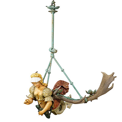 Antique Lusterweibchen of a Victorian Lady ca. 1890.