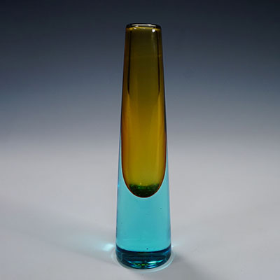 Vintage Murano Sommerso Glass Vase by Salviati & Co. ca. 1960.