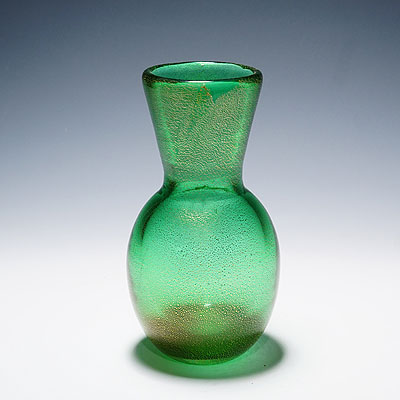 Vintage Art Glass Vase by Seguso Murano 1950s.