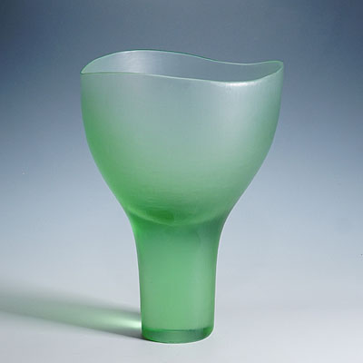 Venini Art Glass Vase 'Batutto' by Tobia Scarpa, Murano 1960.