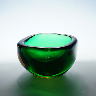 Vintage Art Glass Bowl by Seguso Murano 1960s.