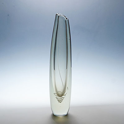Art Glass Vase Serpente by Gunnel Nyman for Nuutajarvi Notsio.